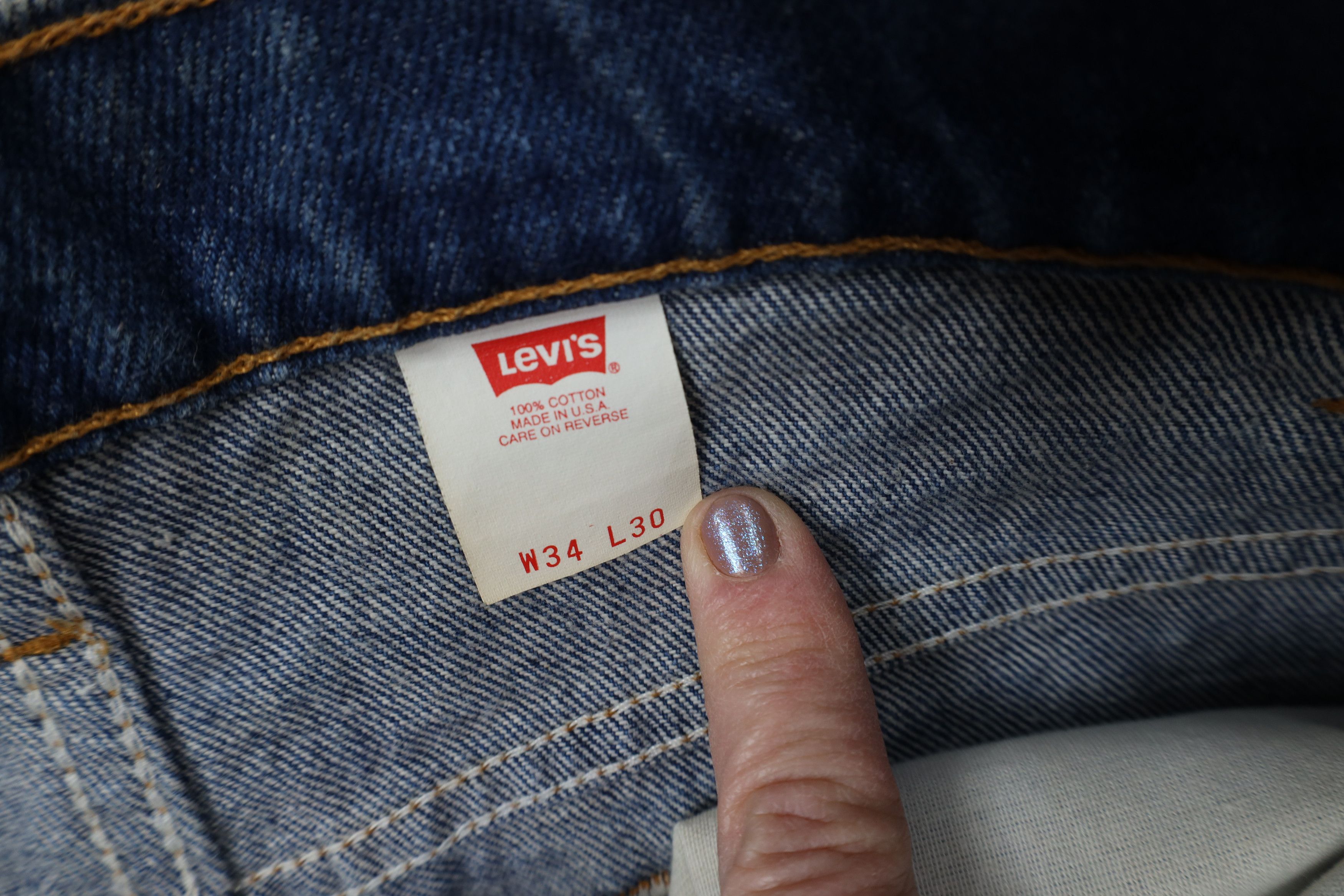 Levi's Vintage 90s Levis 517 Orange Tab Wide Leg Bootcut Jeans USA Size US 34 / EU 50 - 10 Thumbnail