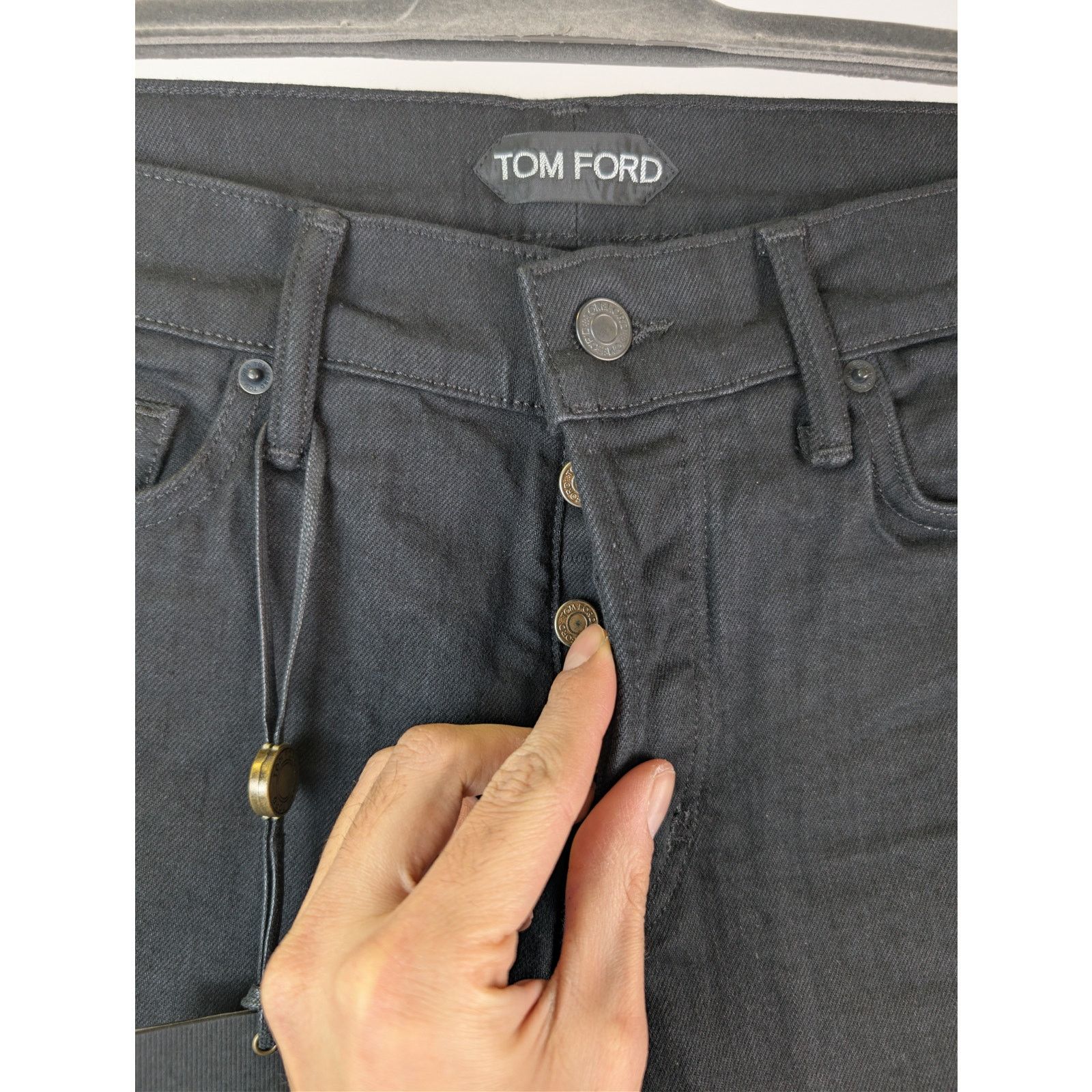 Tom Ford o1rshd1 Denim Jeans Pants in Black Size US 31 - 8 Thumbnail