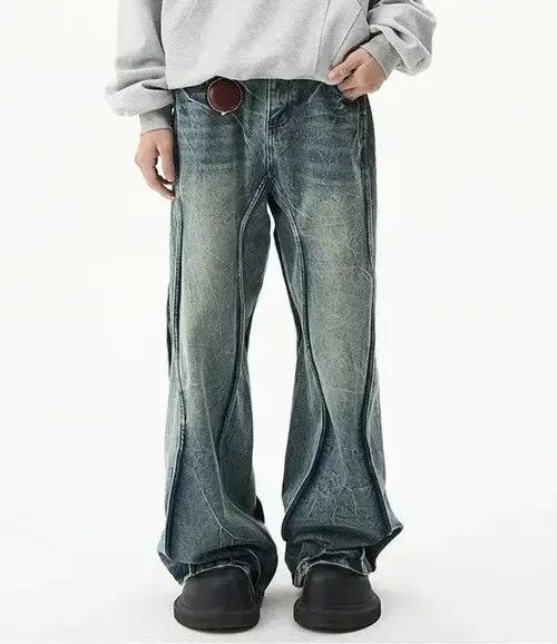 VIBE y2k washed faded loose baggy jeans Size US 31 - 3 Thumbnail