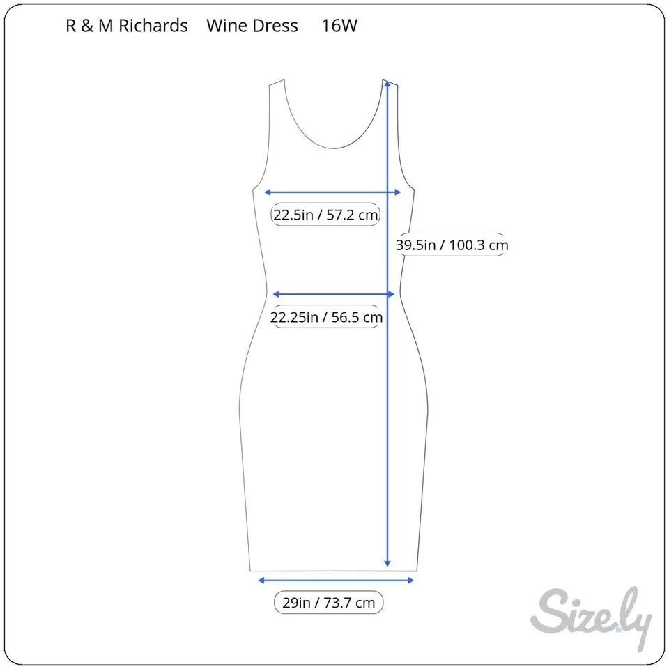 Other R & M Richards Wine Dress 16W Sleeveless Textured Crinkle De Size XXL / US 16-18 / IT 52-54 - 2 Thumbnail