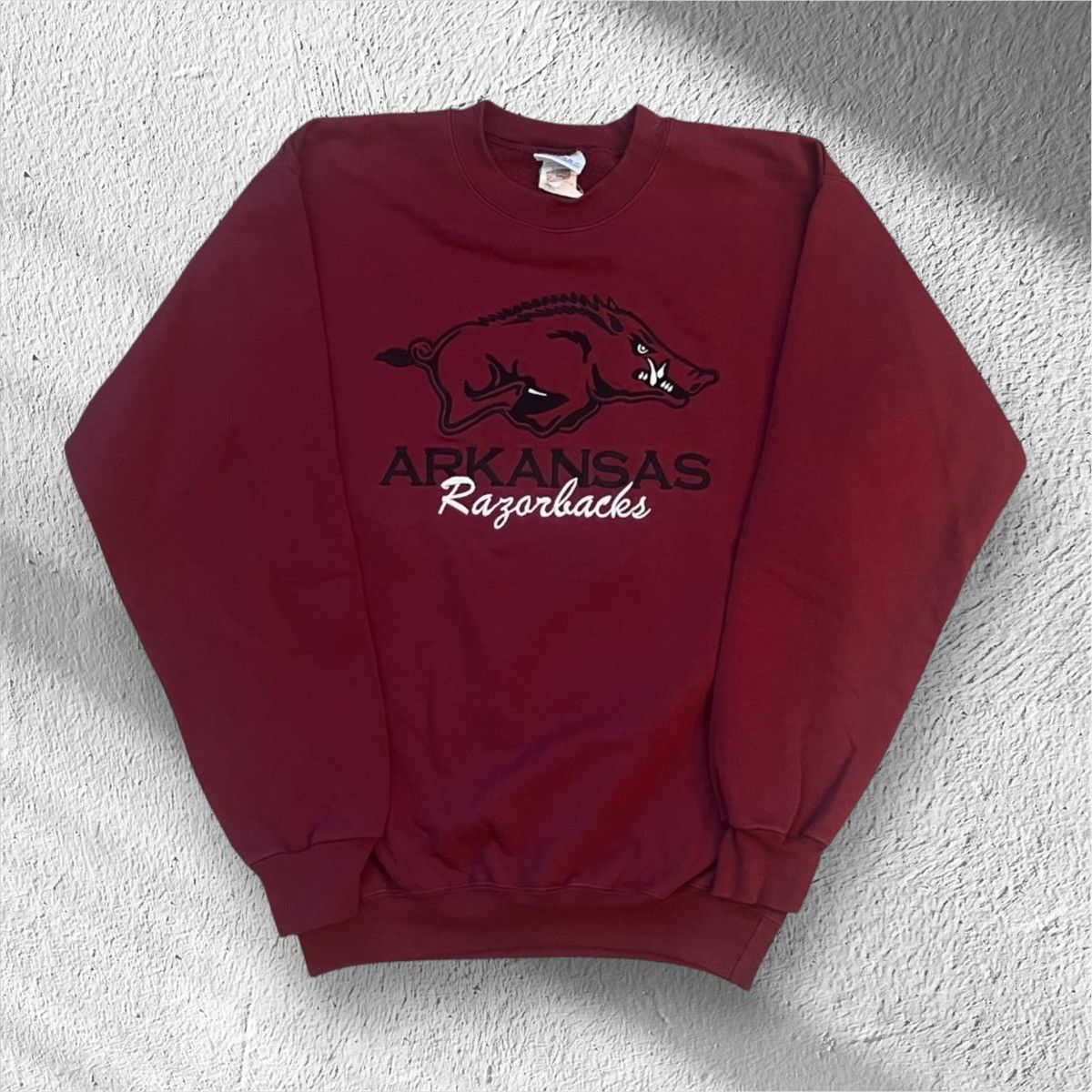 Vintage Vintage 90s Arkansas Razorbacks Crewneck Pullover – Small Size US S / EU 44-46 / 1 - 1 Thumbnail