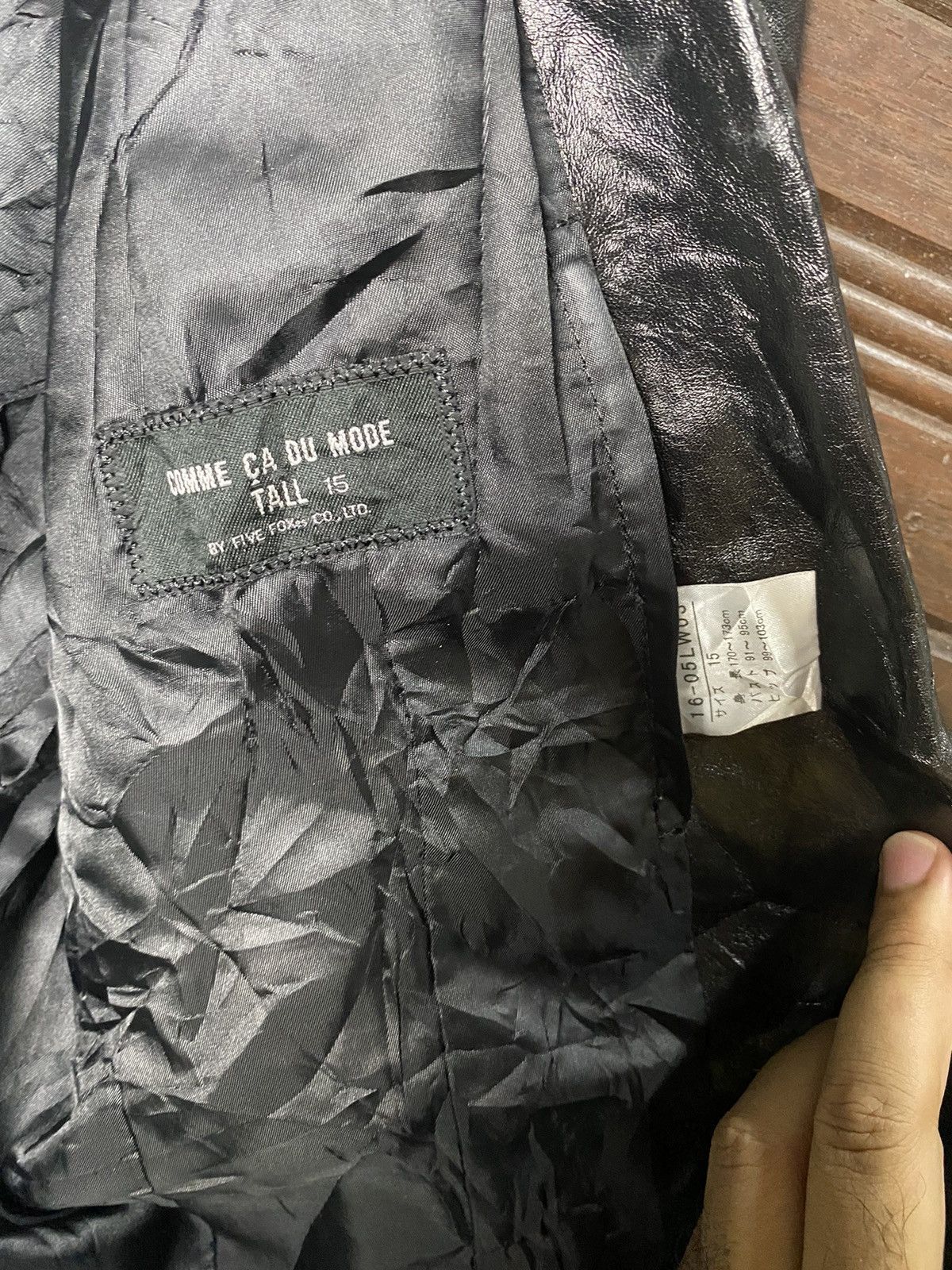 Comme Ca Ism Comme Ca Du Mode Soft Leather Coat Size 38S - 9 Thumbnail