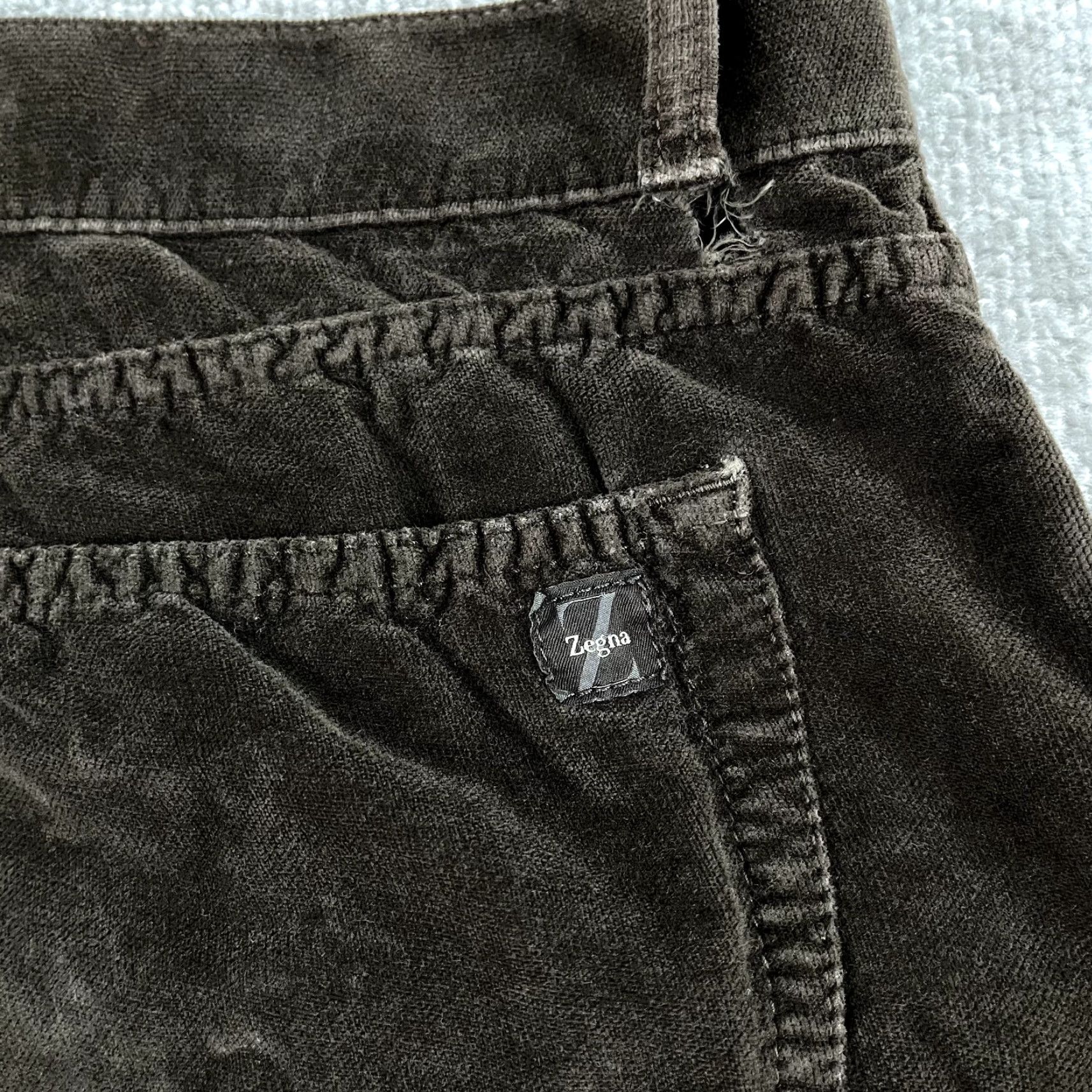 Ermenegildo Zegna ERMENEGILDO ZEGNA Brown Chino Pants Mens 40x35 Straight Flat Front Dress Trousers Size US 40 / EU 56 - 7 Thumbnail