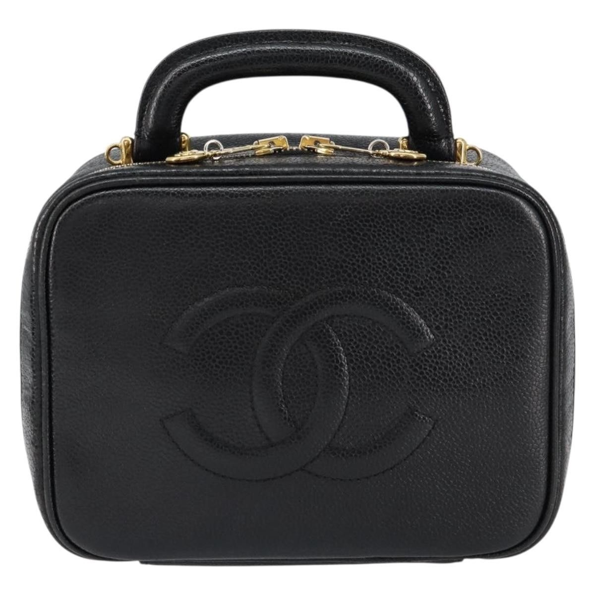 Chanel Chanel Vintage Timeless Zip Around Vanity Case Caviar Size ONE SIZE - 1 Thumbnail