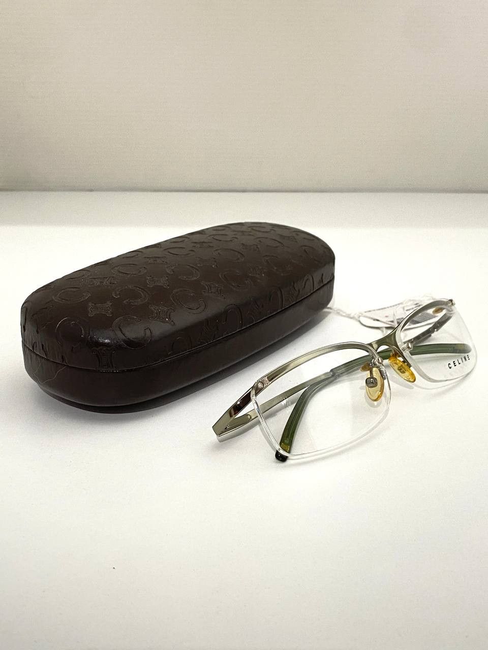Celine Celine Logo Rimless Retro Square Vintage Eyeglasses Y2K Size ONE SIZE - 10 Thumbnail