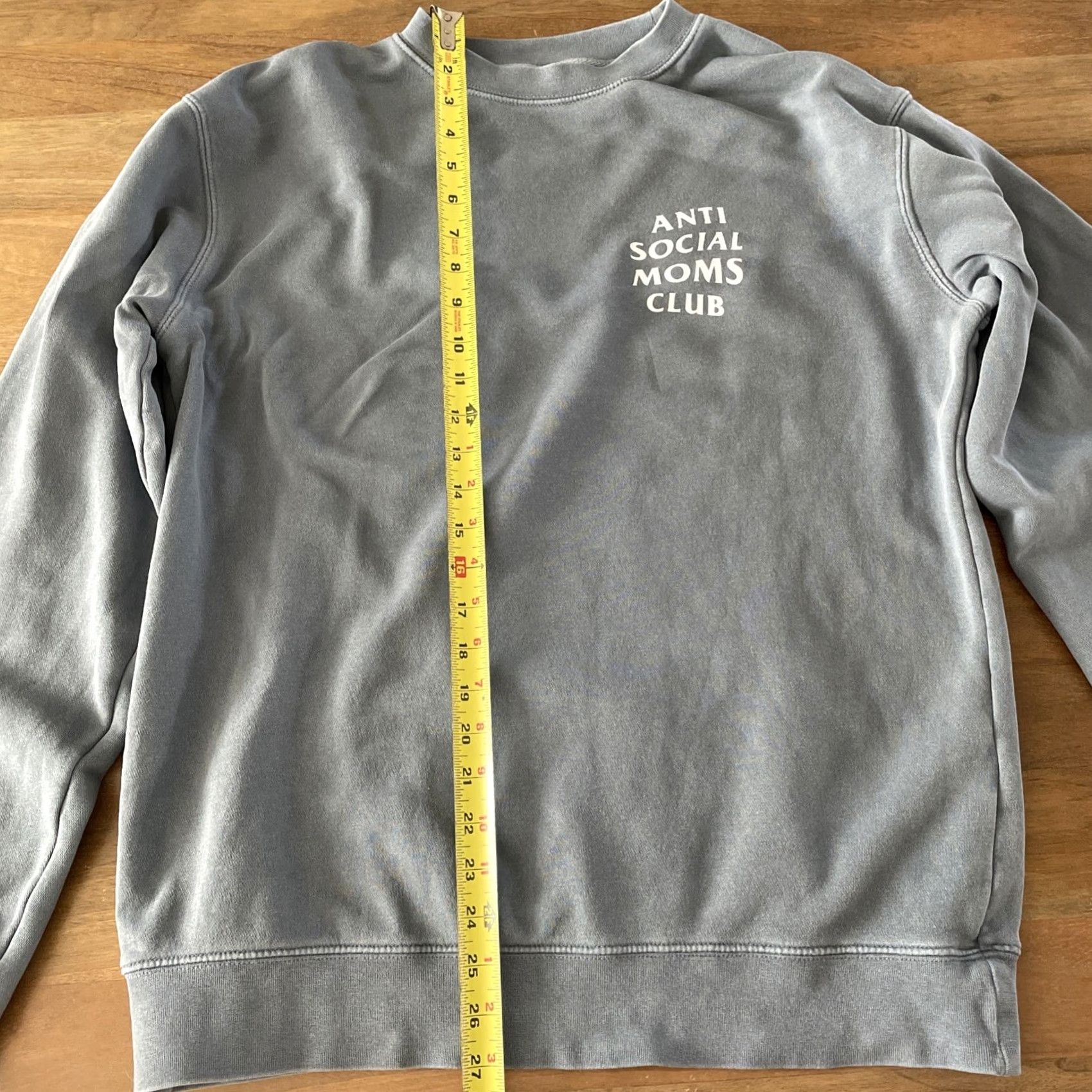 Anti Social Social Club Anti Social Moms Club Crewneck Sweatshirt Womens L Blue Gray Long Sleeve Shirt Womens Sweatshirt Size L / US 10 / IT 46 - 7 Thumbnail