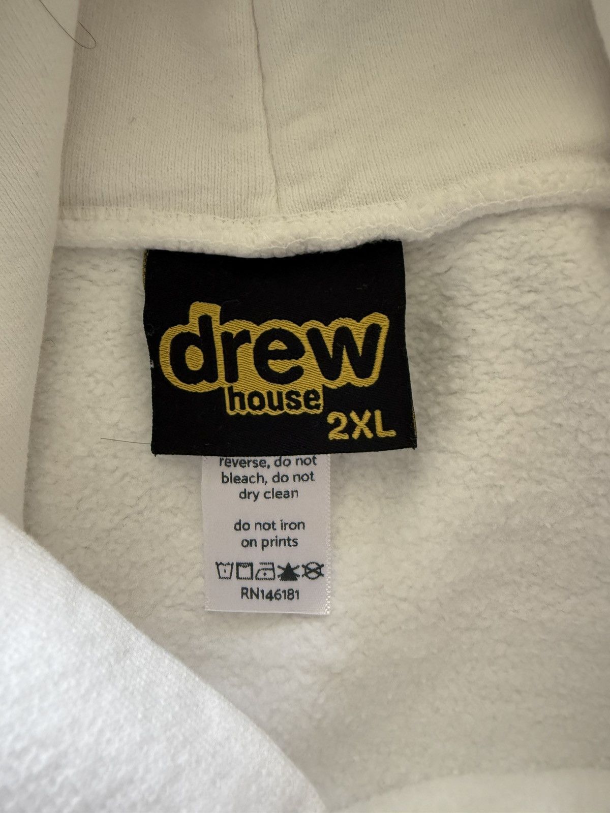 Drew House Drew House White Hoodie Embroidered Logo Heavyweight Size US XXL / EU 58 / 5 - 4 Thumbnail