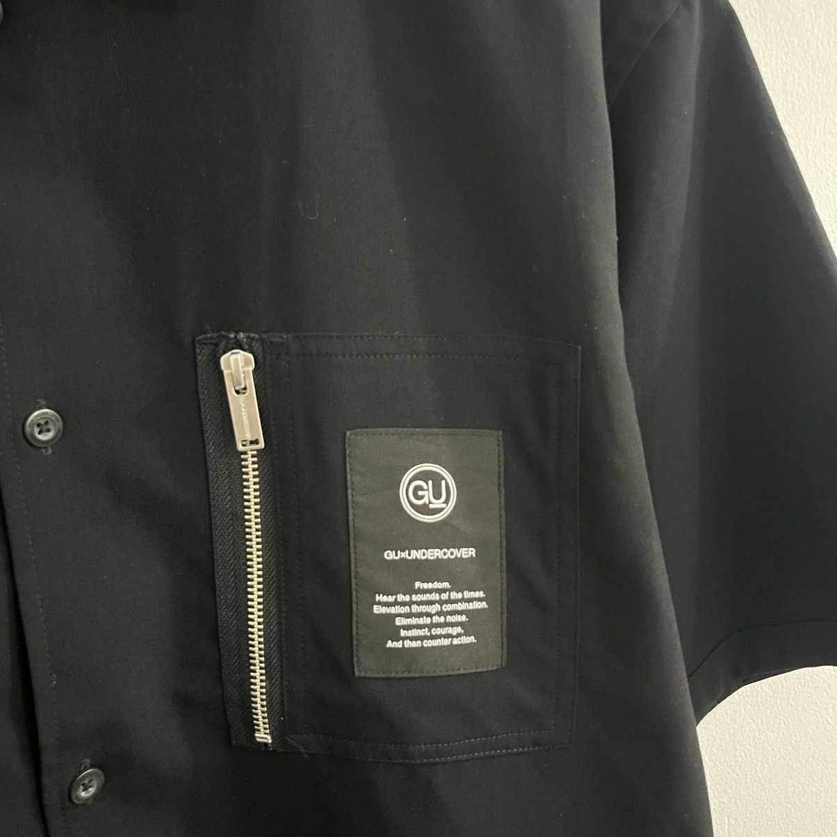 Undercover GU X Undercover - Black Shortsleeve Button Up Size US M / EU 48-50 / 2 - 4 Thumbnail