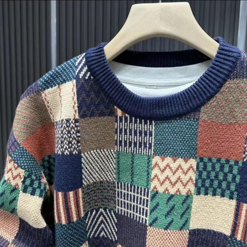 Japanese Brand Plaid Simplicity Trend Temperament Knitting Top Sweater Size US M / EU 48-50 / 2 - 3 Thumbnail