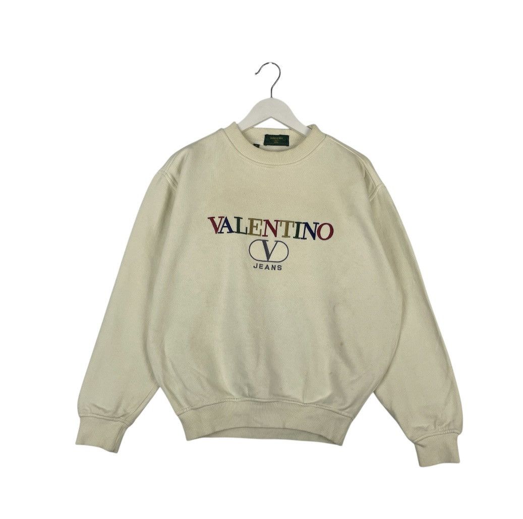 vintage Hoodie/ sweater Valentino jeans sweater cream