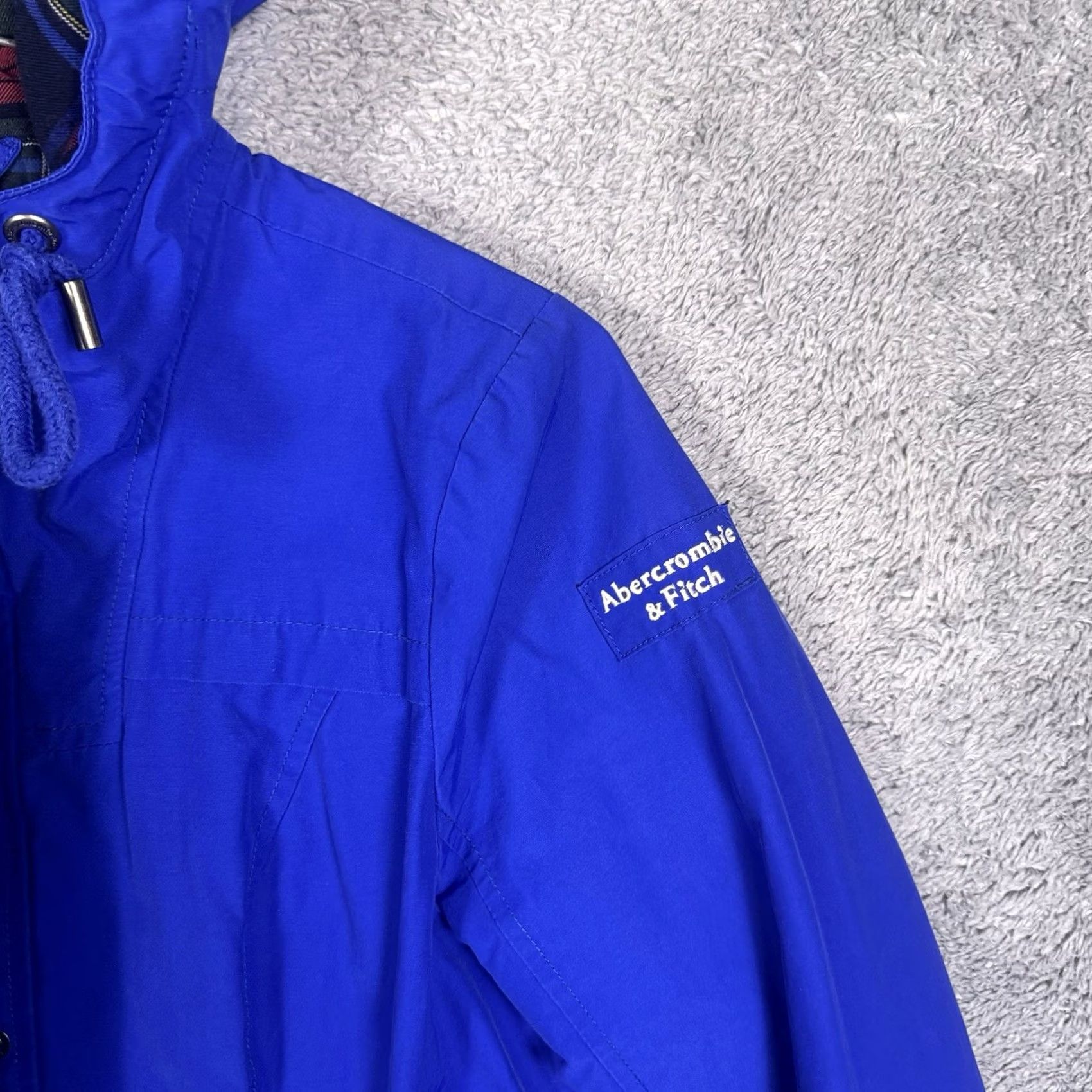 Abercrombie & Fitch VINTAGE Abercrombie & Fitch Jacket Womens M Crop Flannel Lined Bomber Chore Y2K Windbreaker Size M / US 6-8 / IT 42-44 - 7 Thumbnail