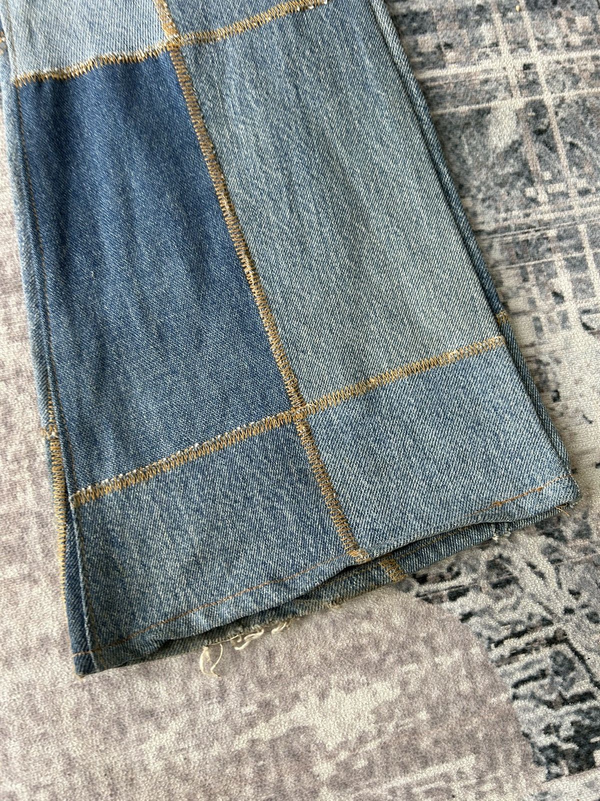 If Six Was Nine Y2k Patchwork Flared Denim Size US 28 / EU 44 - 9 Thumbnail