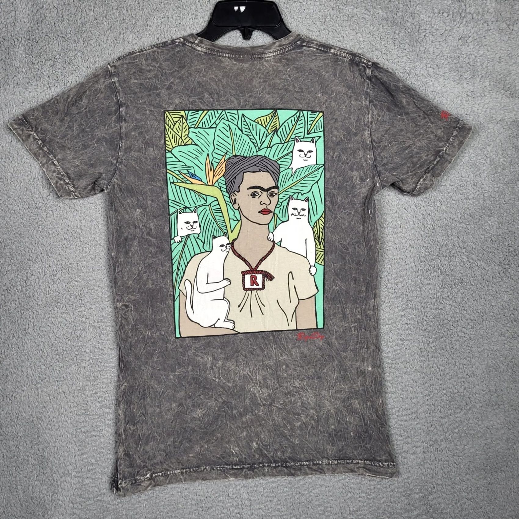 RIPNDIP RIPNDIP Women's Gray Tie-dye Short sleeve Tee Size S Size 28" / US 6 / IT 42 - 2 Thumbnail