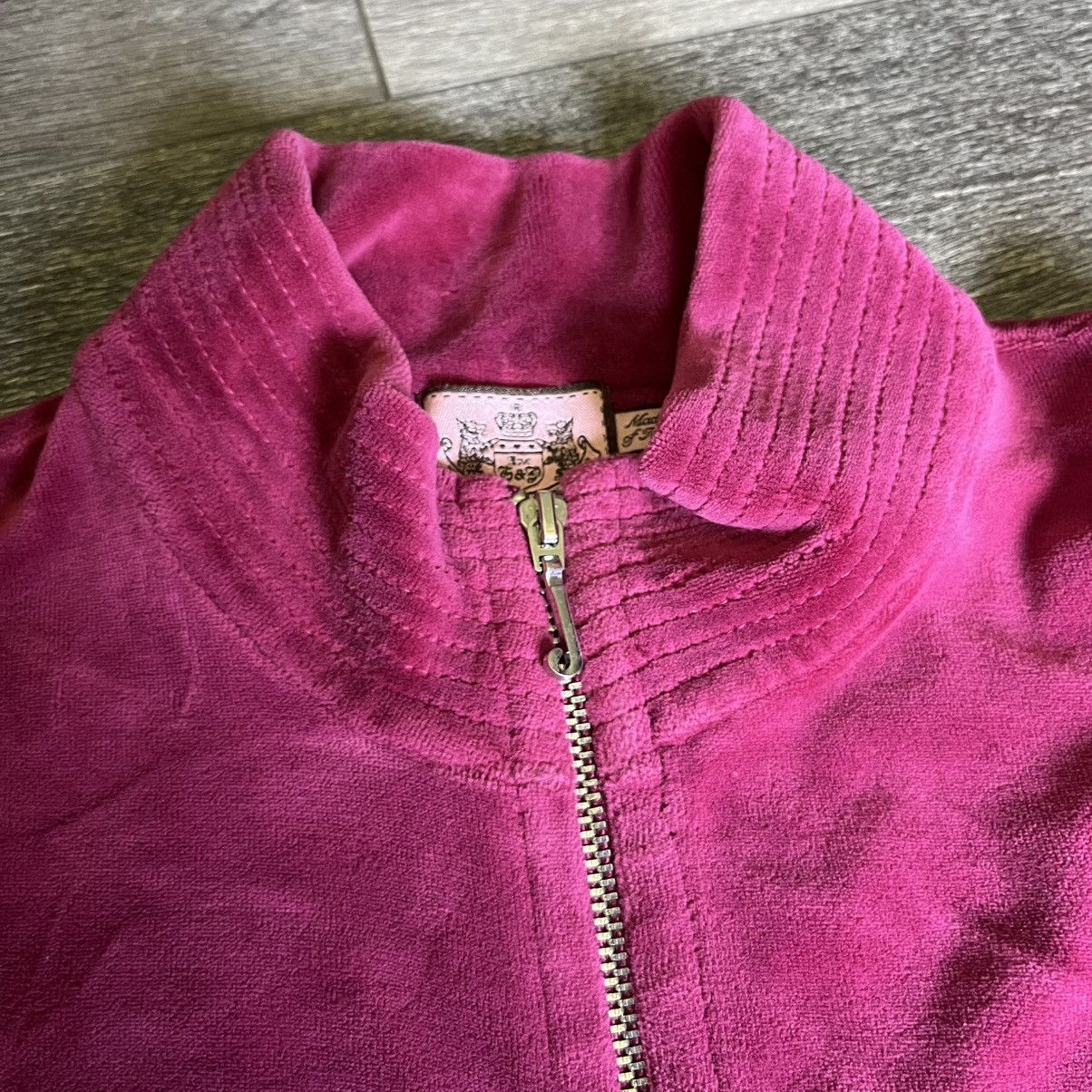 Juicy Couture × Juicy Couture Jeans × Vintage Vintage 2000s Juicy Couture Puff Sleeve Velour Track Jacket Size M / US 6-8 / IT 42-44 - 6 Thumbnail