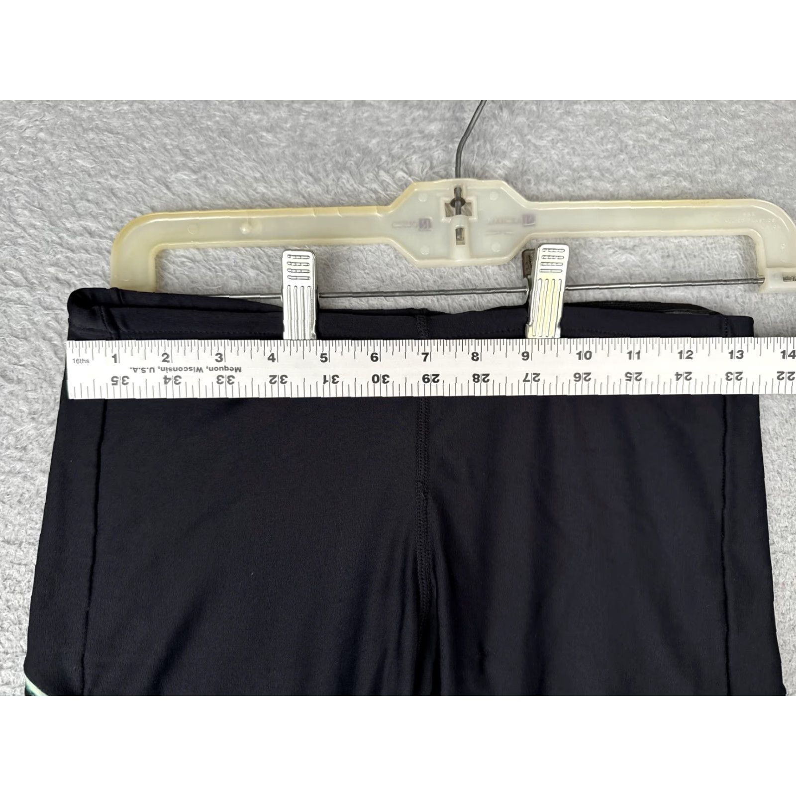 Vintage TYR Mens Swim Shorts Jammer 32 Black Green Blue Print Training Competition Bottoms Size US 32 / EU 48 - 6 Thumbnail