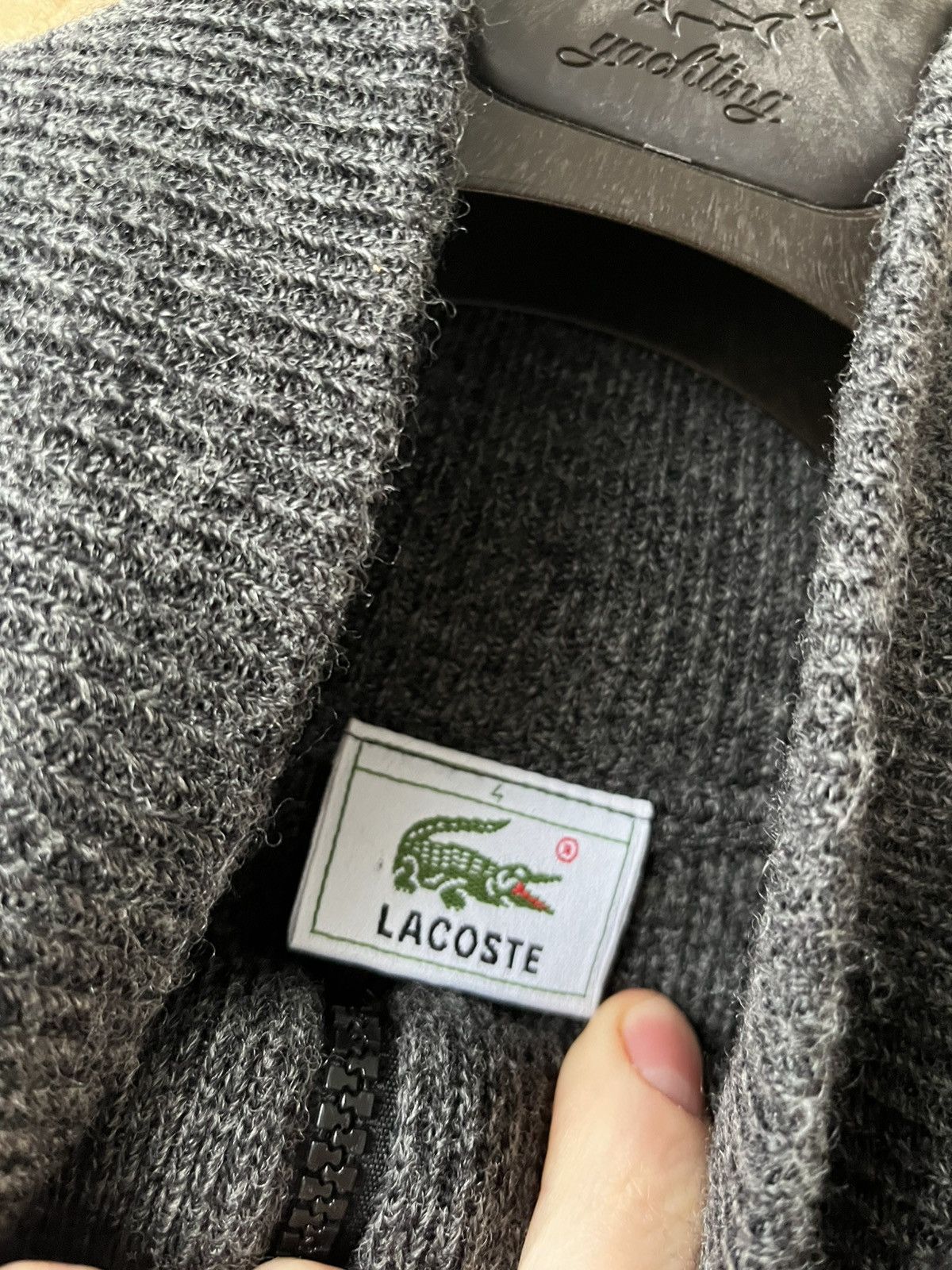 Lacoste Lacoste Vintage grey sweater Size US M / EU 48-50 / 2 - 5 Thumbnail