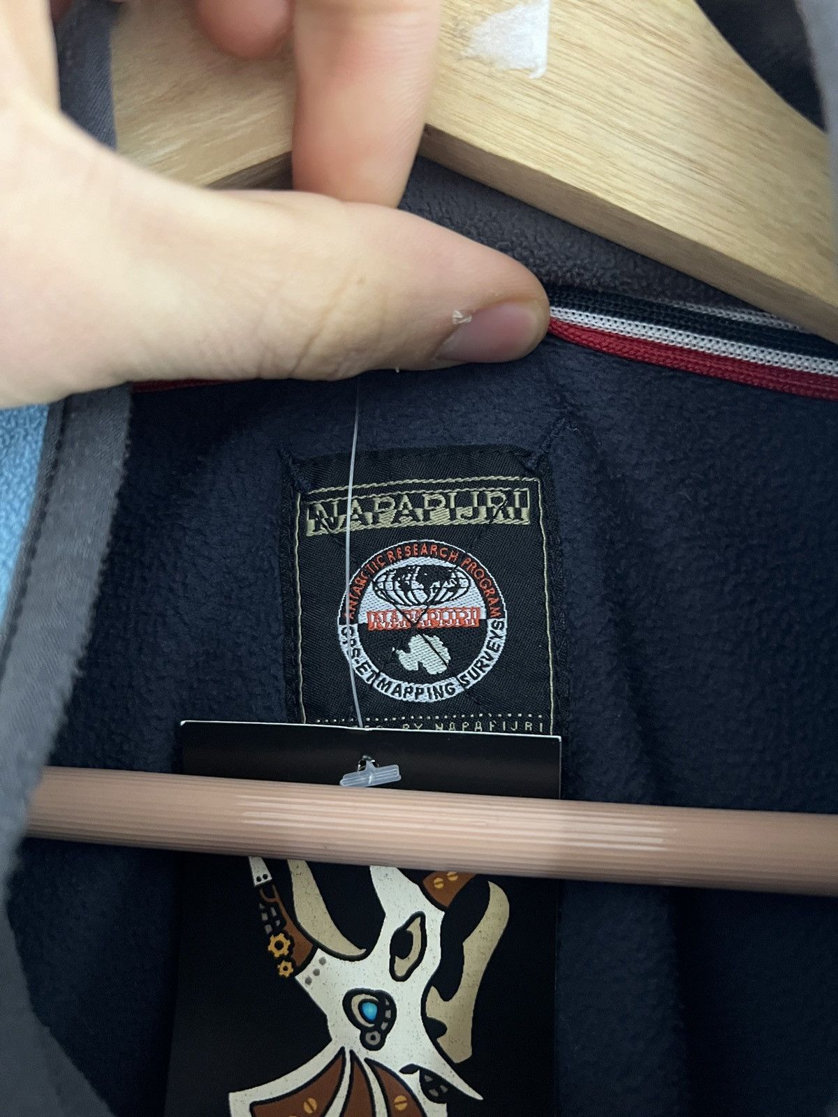 Napapijri Napapijri Vintage Zip Up Fleece Size US XL / EU 56 / 4 - 4 Thumbnail