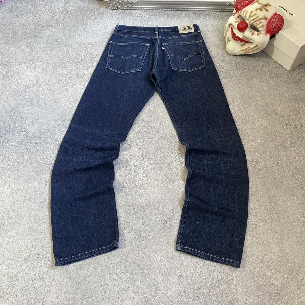 Levi's Vintage Y2K Levi’s Silvertab Straight Jeans Baggy Size US 34 / EU 50 - 4 Thumbnail