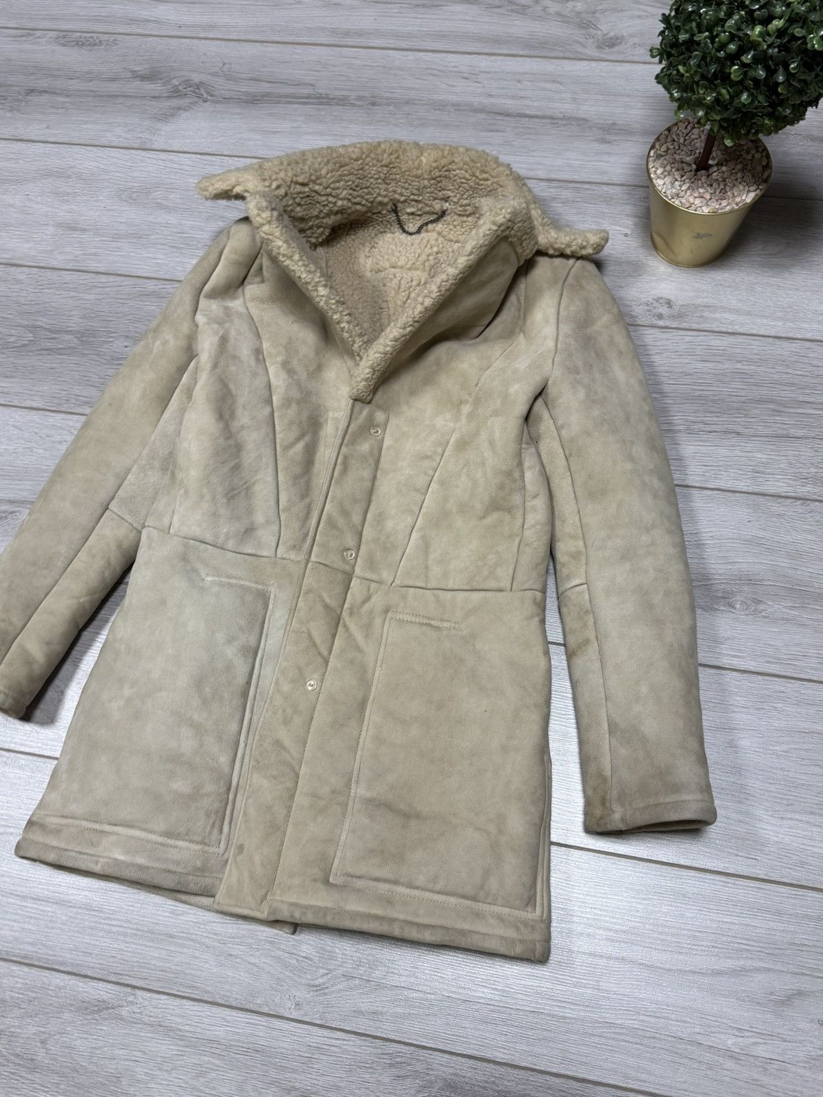 Maison Margiela Maison Margiela H&M reversed sheepskin leather coat jacket Size US S / EU 44-46 / 1 - 16 Thumbnail