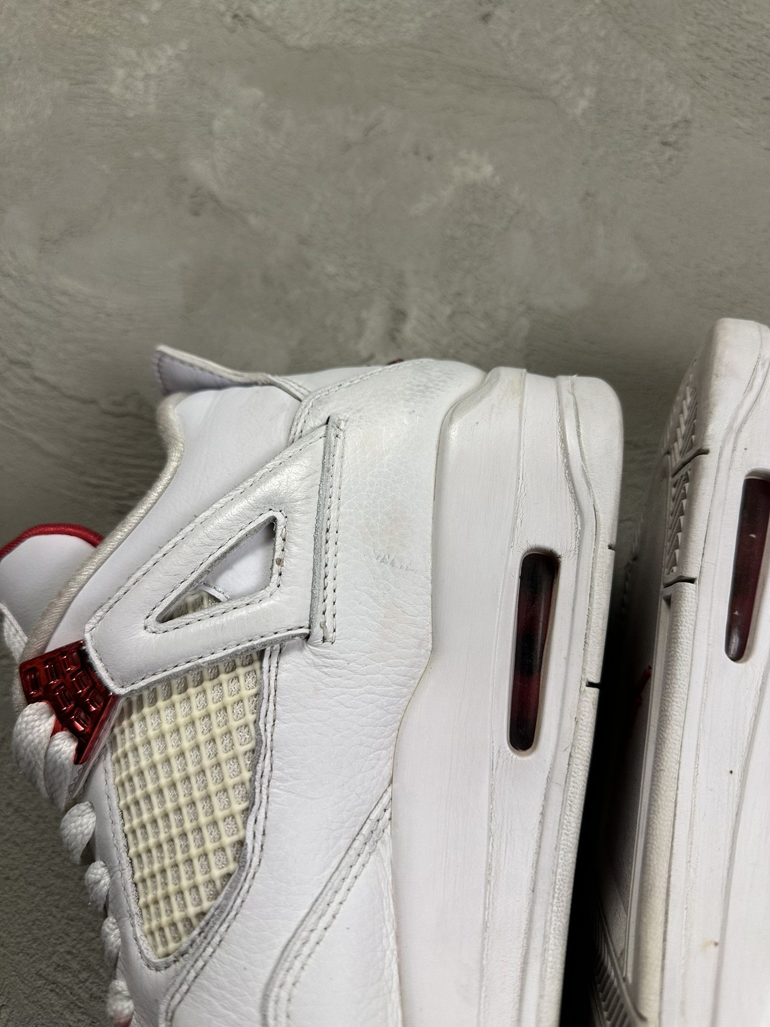 Jordan Brand Jordan 4 Metalic Red Hi Sneakers Hype Size US 9.5 / EU 42-43 - 7 Thumbnail