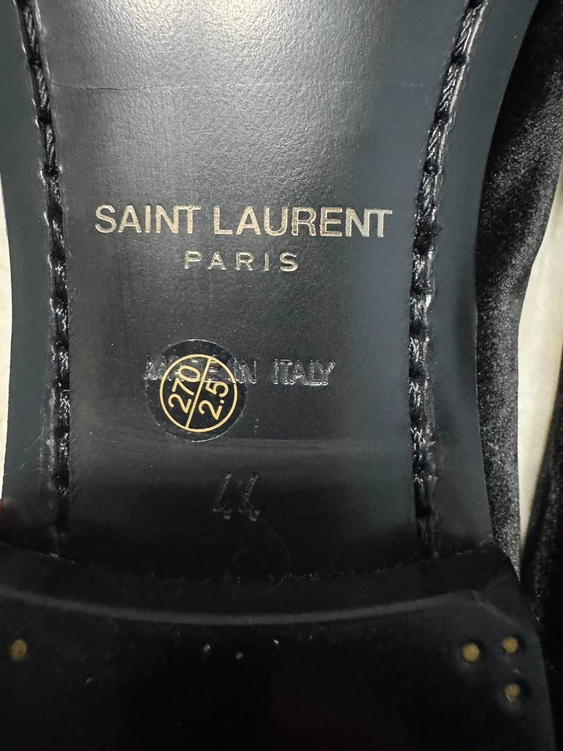 Saint Laurent Paris Saint Laurent Paris Velvet Black Label Loafers shoes Size US 11 / EU 44 - 6 Thumbnail