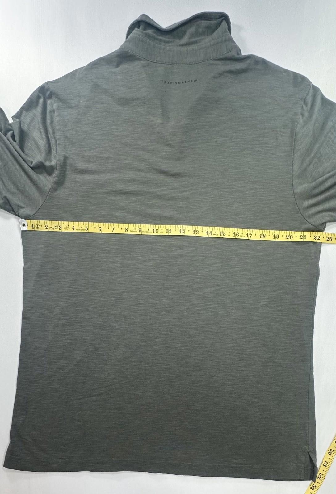 TravisMathew Travis Mathew 1/4 Button Pullover Polo Shirt Green Mens L Size US L / EU 52-54 / 3 - 4 Thumbnail