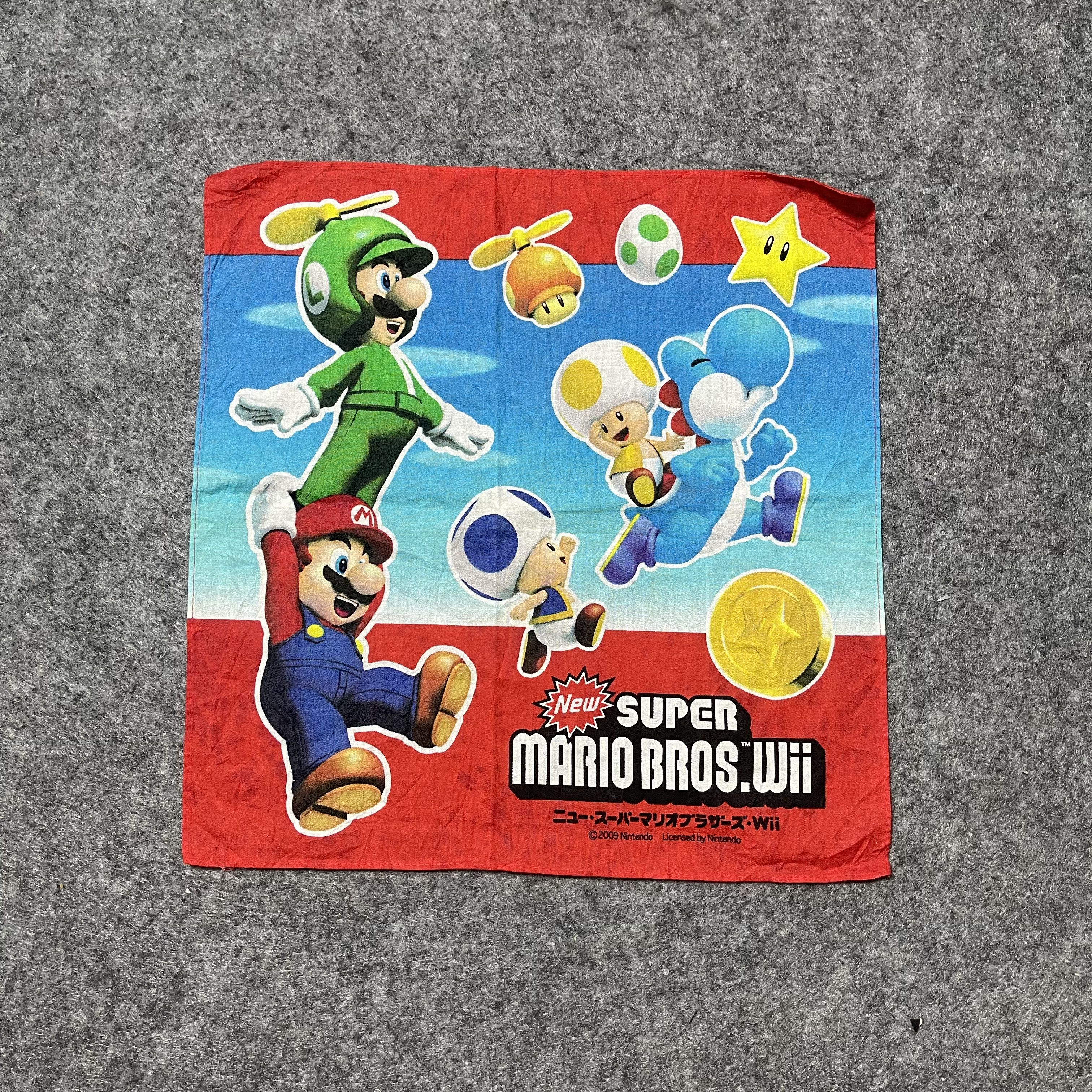 Other Supermario Wii Vintage Handkerchief Scarf Nntendo original Size ONE SIZE - 1 Thumbnail
