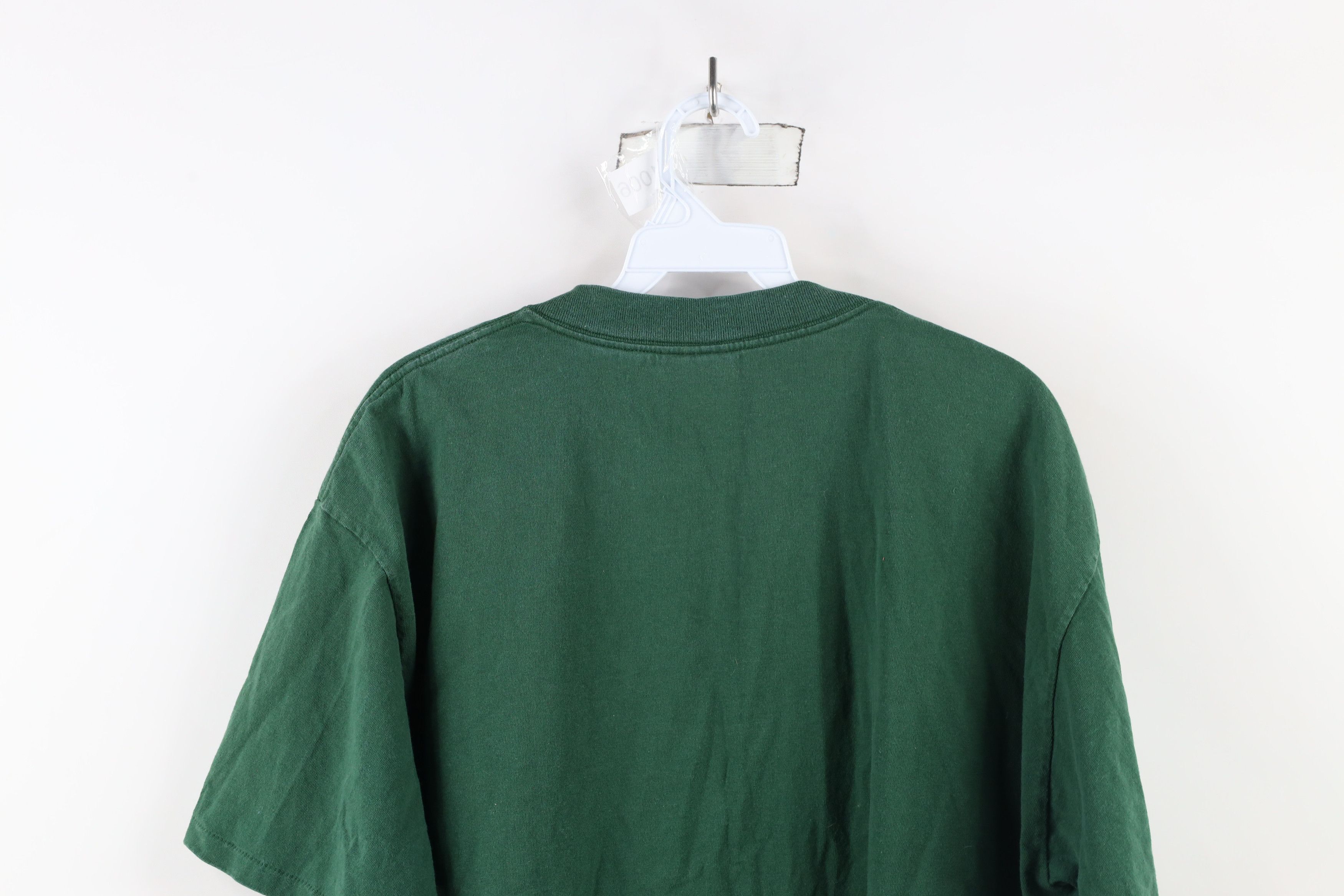 Vintage Vintage 90s Spell Canterbury New Hampshire T-Shirt Green USA Size US XL / EU 56 / 4 - 12 Thumbnail