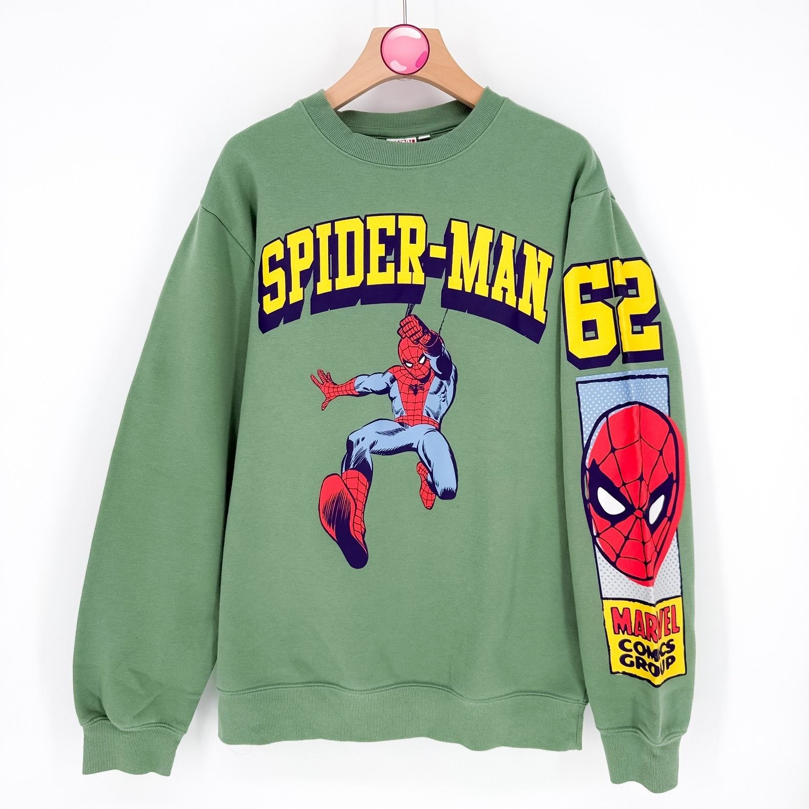 Other Marvel Spider Man 62 Comic Group Long Sleeve Sweatshirt Gree Size US M / EU 48-50 / 2 - 1 Thumbnail