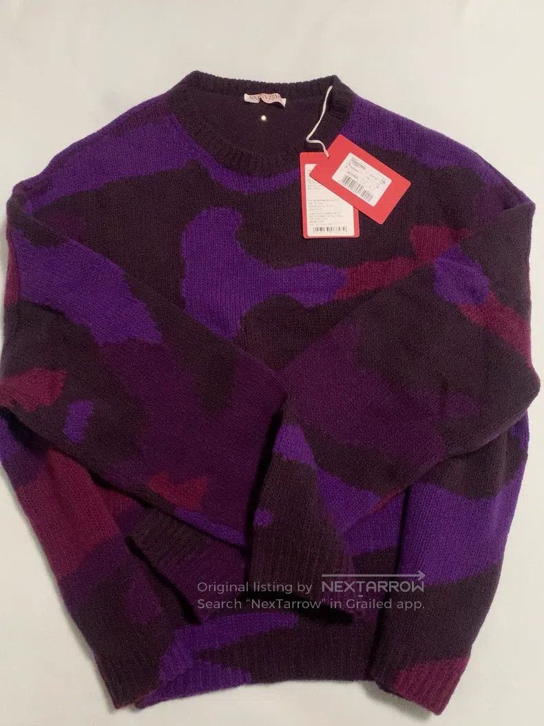 Valentino Valentino Camouflage Heavy Industry Series Men's Knit Size US L / EU 52-54 / 3 - 1 Thumbnail