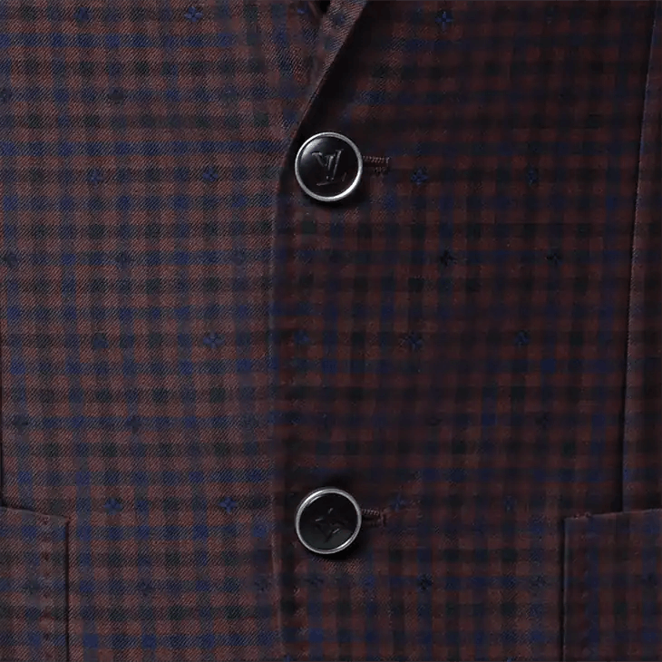 Louis Vuitton Napolitana Single-Breasted Jacket - 46 XS Size 46S - 4 Thumbnail
