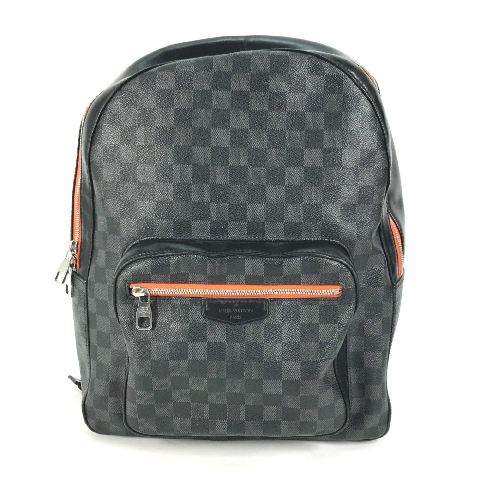 Louis Vuitton Louis Vuitton N42403 Damier Graphite backpack bag Backpack Black Orange Size ONE SIZE - 1 Thumbnail