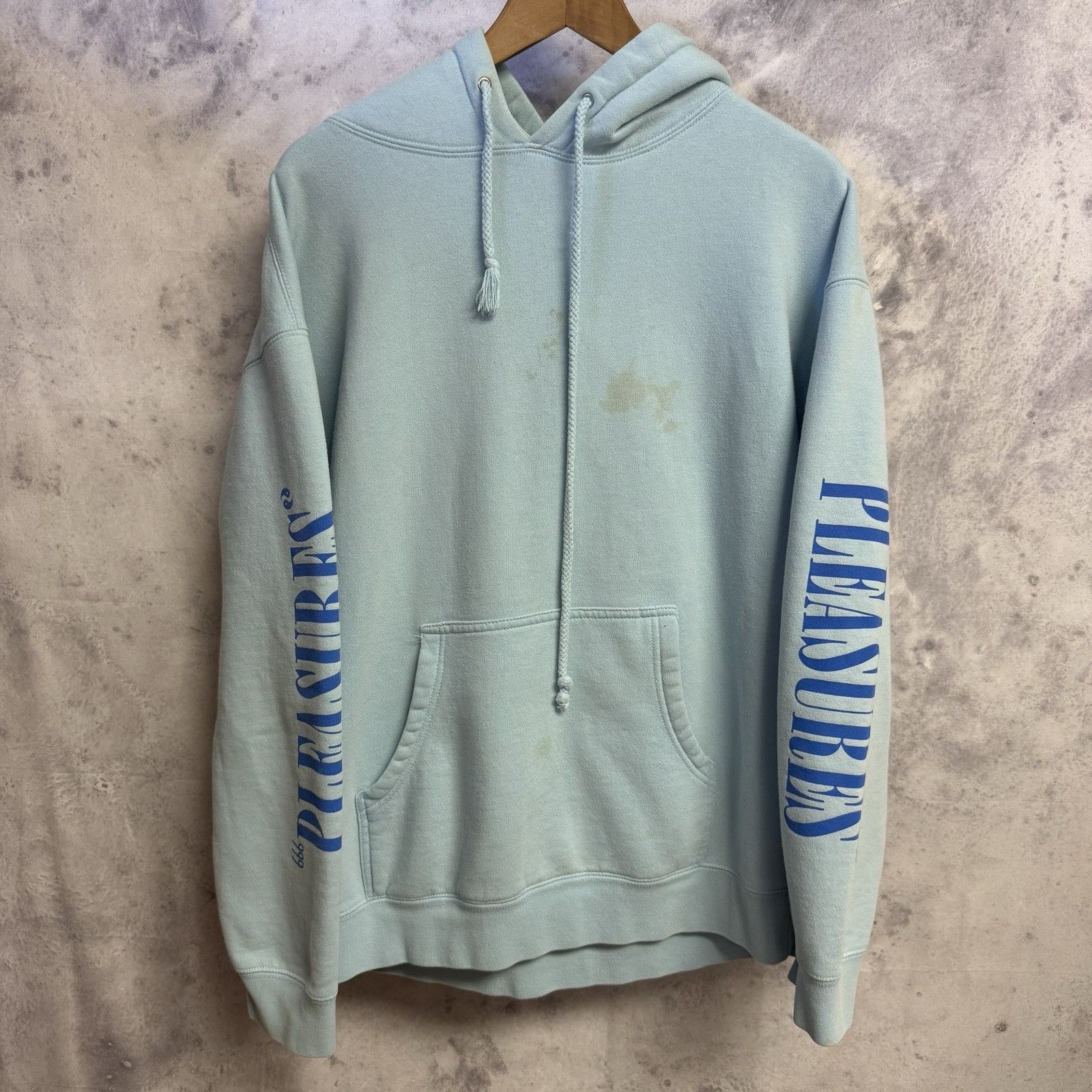 Pleasures Pleasures Hoodie Sweatshirt Large Lite Blue Skate Size US L / EU 52-54 / 3 - 1 Thumbnail