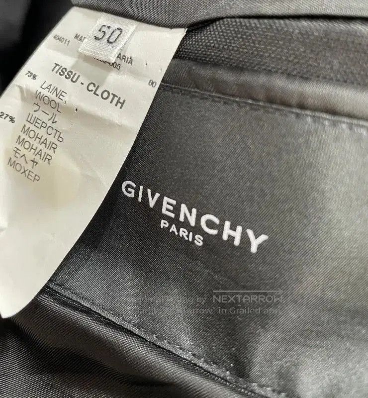 Givenchy Givenchy Wool Men's Outerwear in Dark Blue . Size US L / EU 52-54 / 3 - 5 Thumbnail
