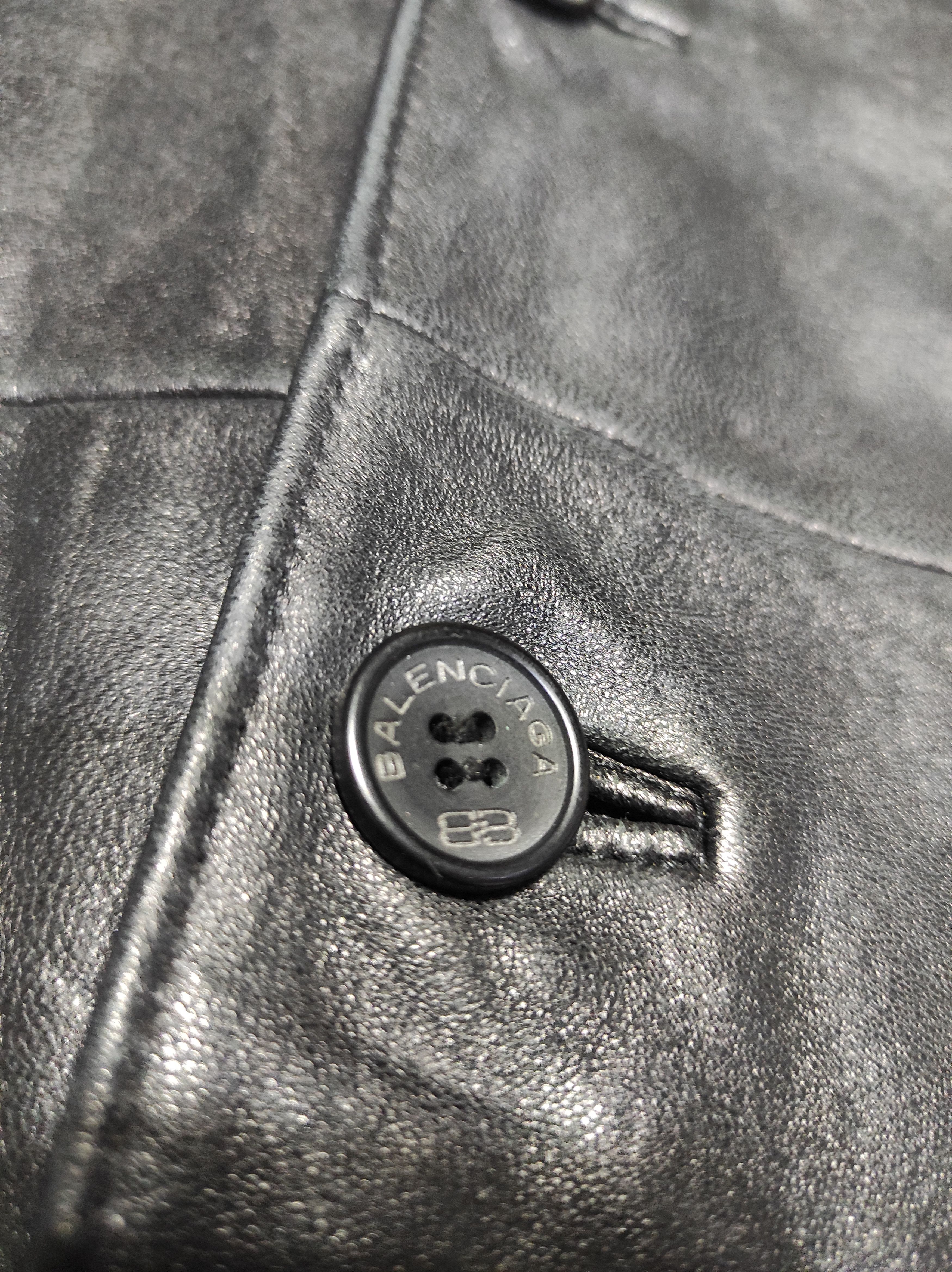 Balenciaga Balenciaga Black leather blazer Jacket Size US M / EU 48-50 / 2 - 8 Thumbnail