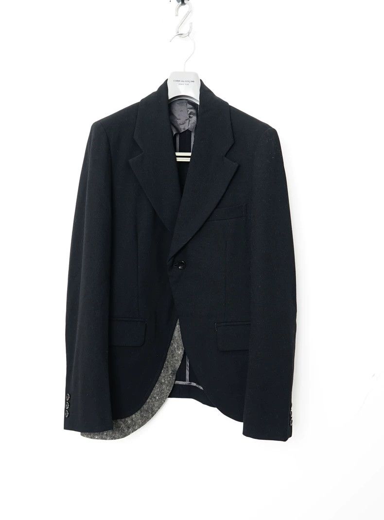 Comme des Garcons Comme des Garcons Asymmetric splicing wool suit Size US S / EU 44-46 / 1 - 1 Thumbnail