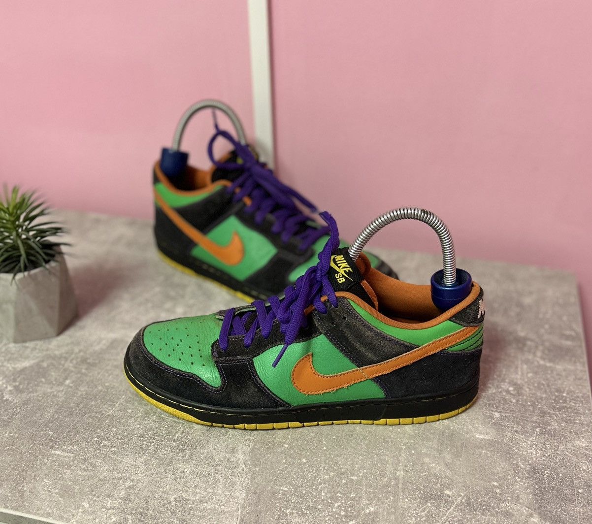 Nike Nike Dink Premium SB Low Green Spark Hoop Orange Halloween Size US 10.5 / EU 43-44 - 1 Thumbnail