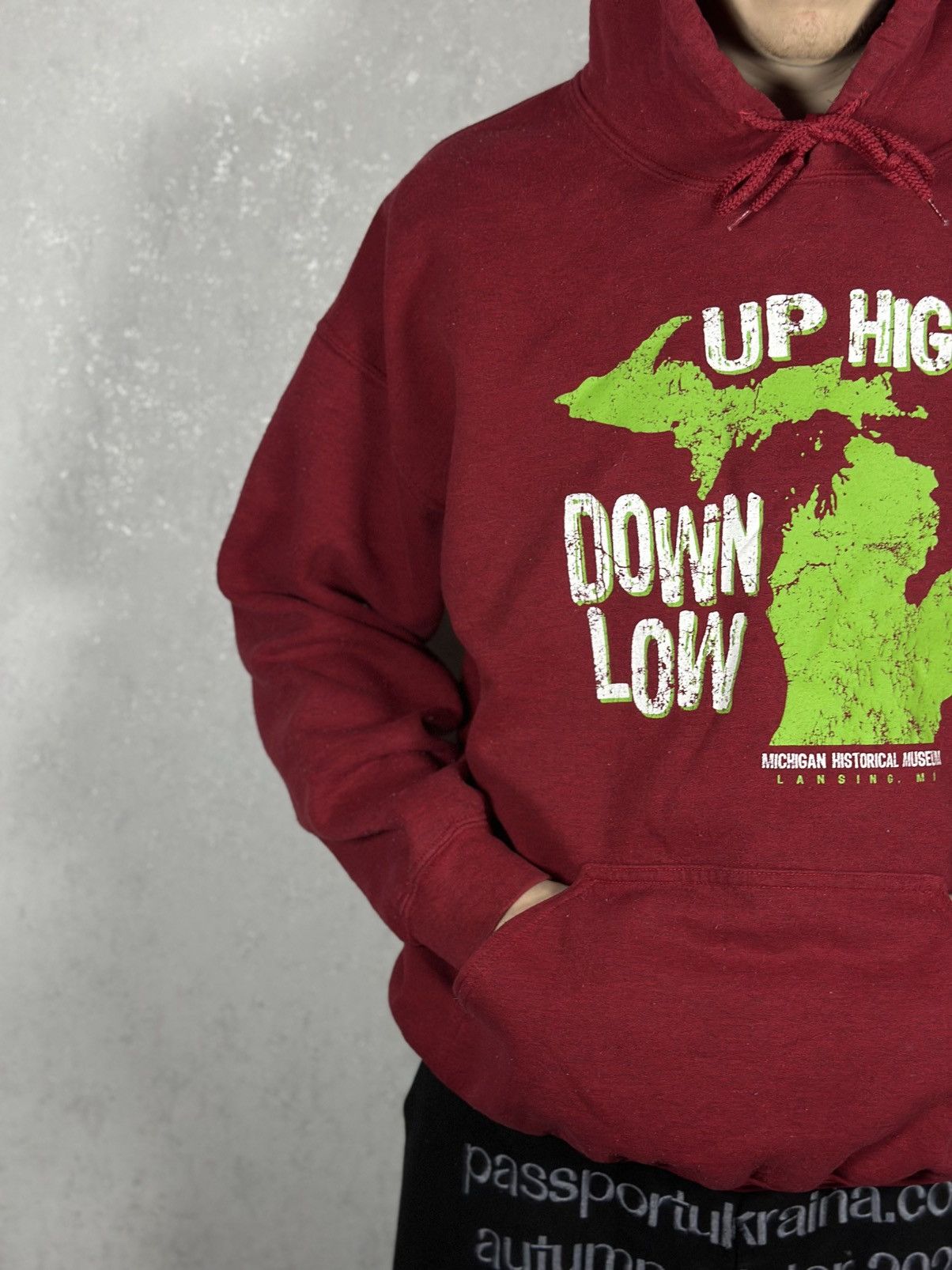 Hypebeast VTG Hoodie Up High Down Low Big Logo Hype Baggy Staff Pick Size US L / EU 52-54 / 3 - 4 Thumbnail