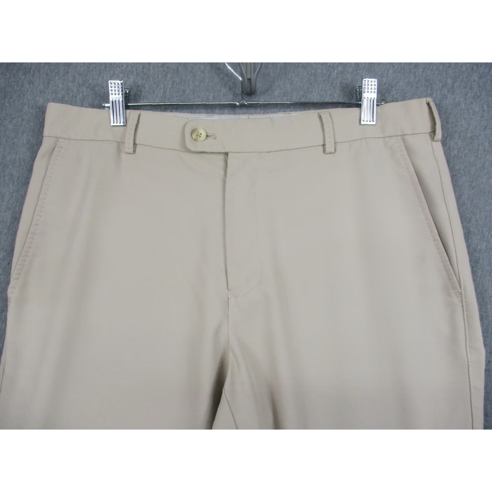 Peter Millar Peter Millar Pants Mens 34x34 Khakis Beige Golf Performance Wicking 100% Polyester Pockets Regular Adult Mens Size US 34 / EU 50 - 2 Thumbnail