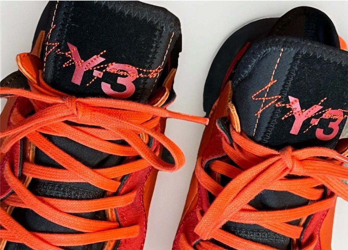 Adidas × Yohji Yamamoto Y-3 x ADIDAS⚡️"Kaiwa" Men size 12 Icon Orange leather sneaker Size US 12 / EU 45 - 5 Thumbnail