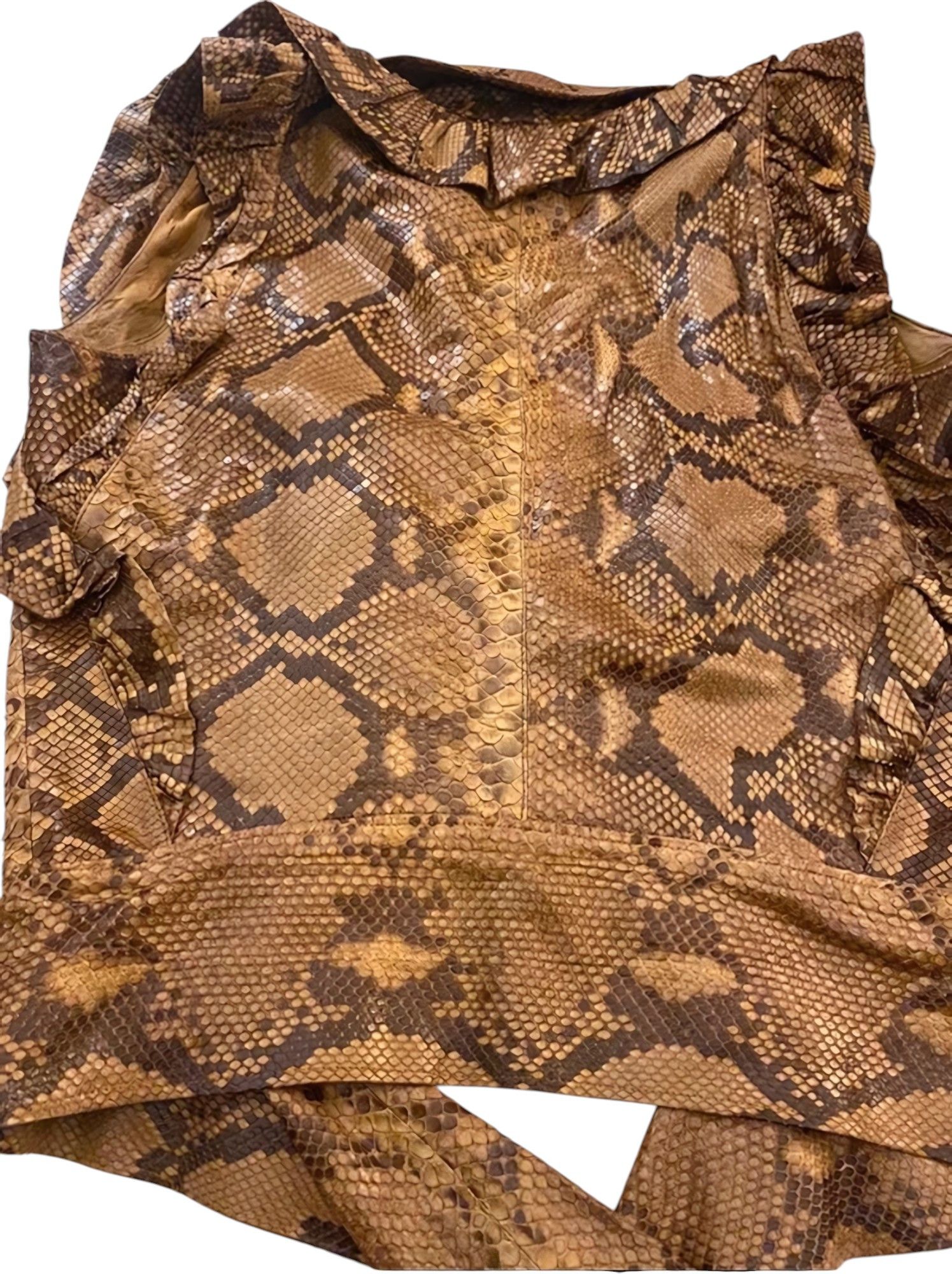 Gucci S/S 2009 RUNWAY SNAKE SKIN LEATHER VEST Size S / US 4 / IT 40 - 3 Thumbnail