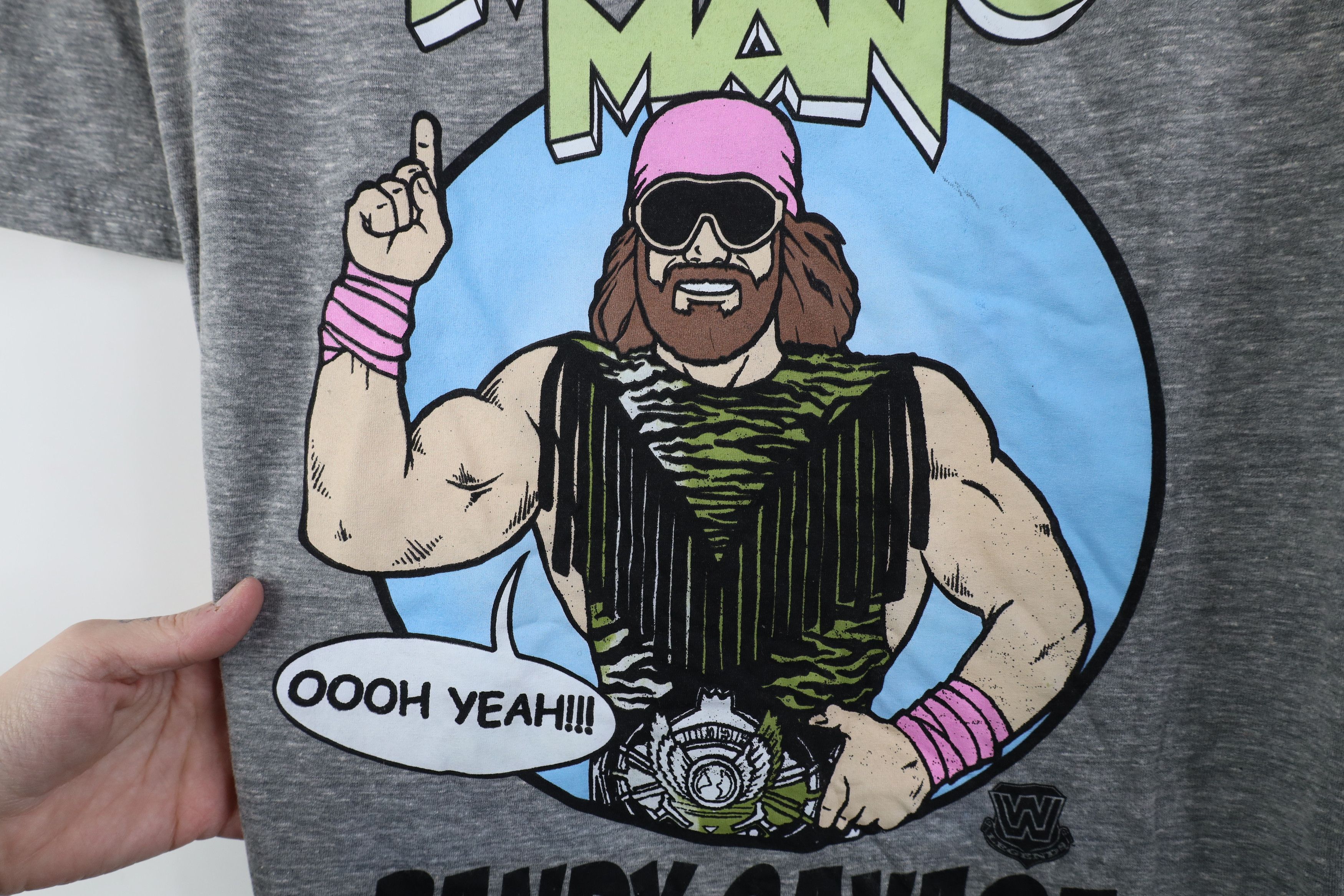 Vintage Deadstock Y2K Retro WWE WWF Man Randy Savage T-Shirt Gray Size US L / EU 52-54 / 3 - 10 Thumbnail