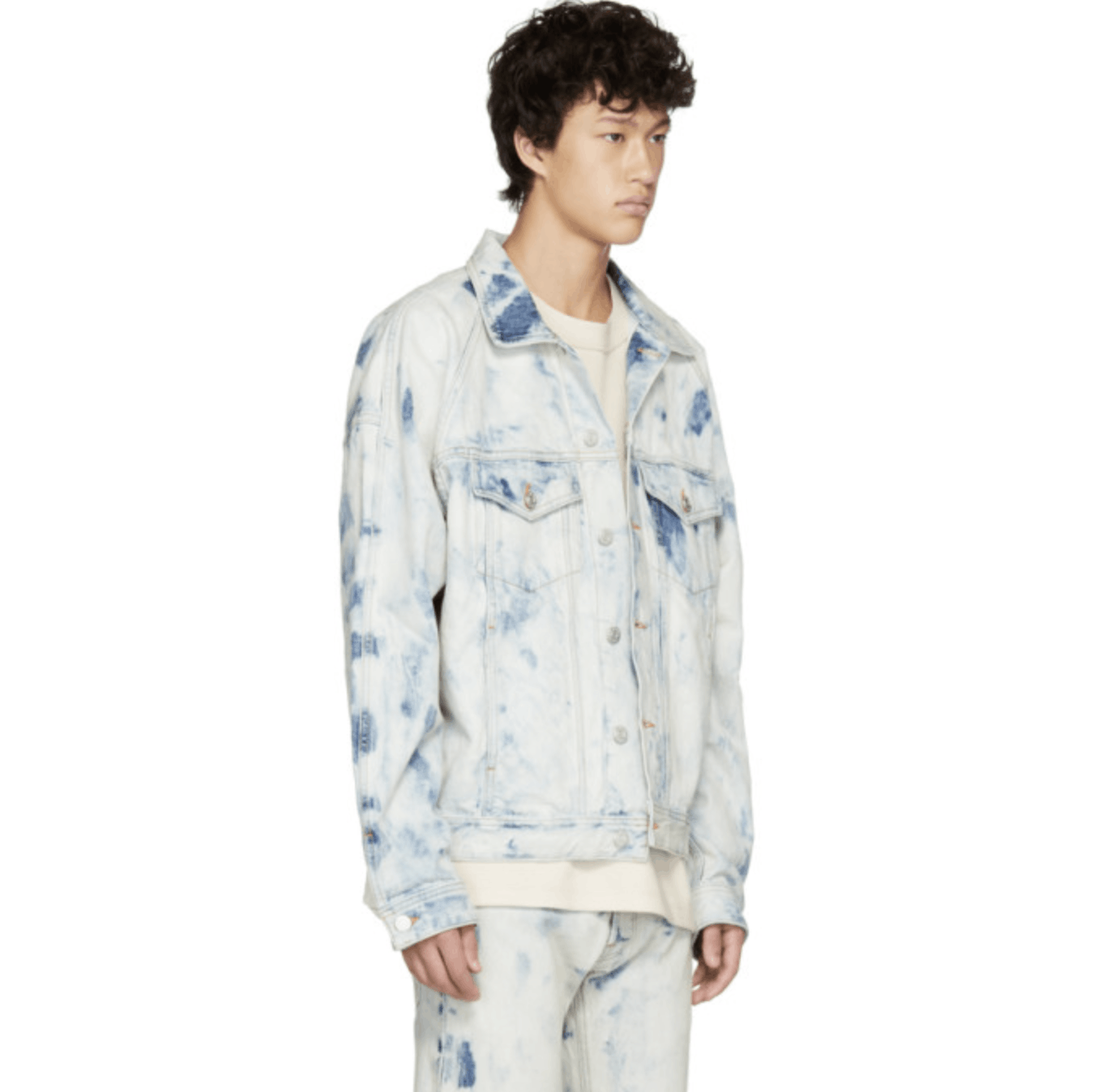 Fear of God INVERTED HOLY WATER $1300 NEW FIFTH DENIM JACKET FEAR OF GOD Size US L / EU 52-54 / 3 - 6 Thumbnail