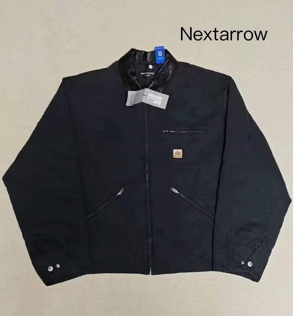 Balenciaga Balenciaga 23fw Kahart Detroit Leather Collar Jacket Size US M / EU 48-50 / 2 - 1 Thumbnail