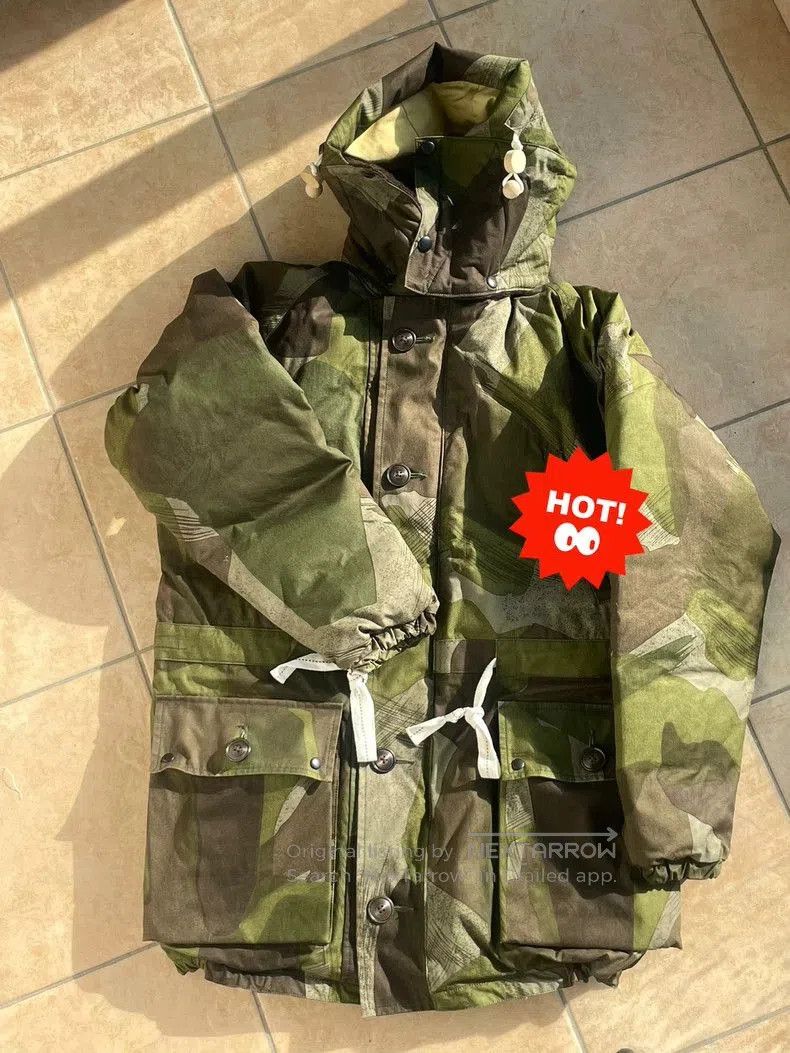 Nigel Cabourn Nigel Cabourn Camouflage Down Jacket. Size US XL / EU 56 / 4 - 1 Thumbnail