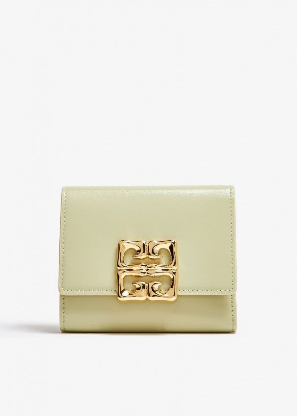 Givenchy o1srvl11e0325 Size: OS / 4G Liquid Trifold Wallet in Green Size ONE SIZE - 1 Thumbnail