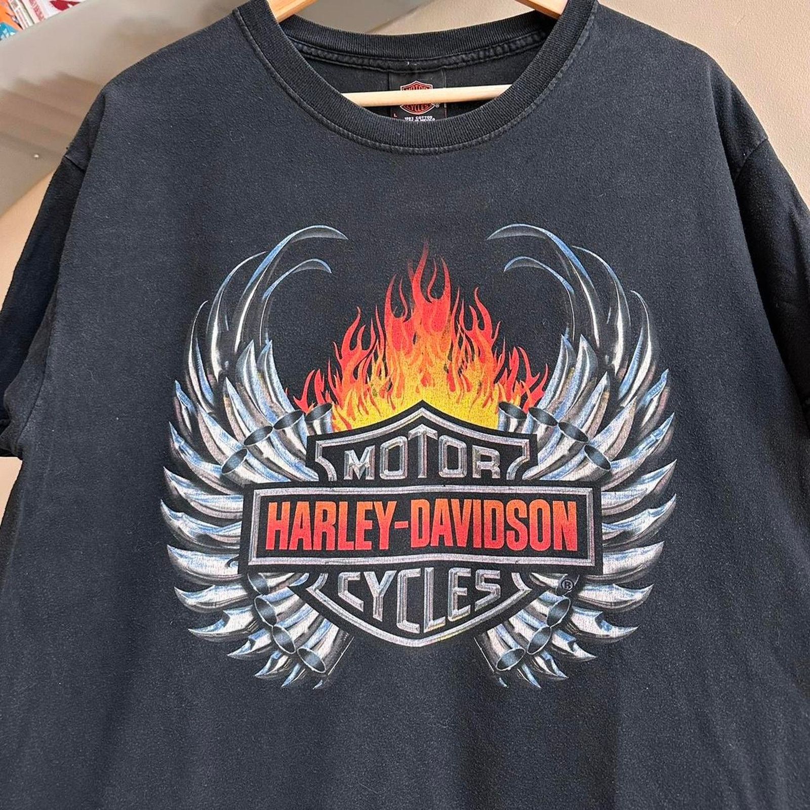 Harley Davidson × Vintage Vintage Harley Davidson Shirt Size US L / EU 52-54 / 3 - 2 Thumbnail
