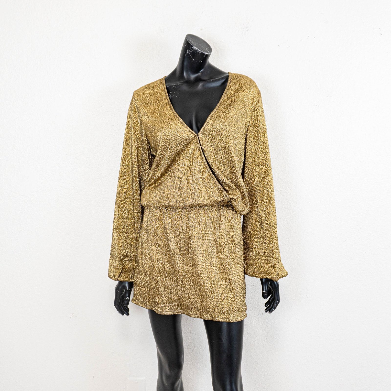 ALEXIS ALEXIS Gold Sparkle Metallic Cocktail dress size Medium Size M / US 6-8 / IT 42-44 - 2 Thumbnail