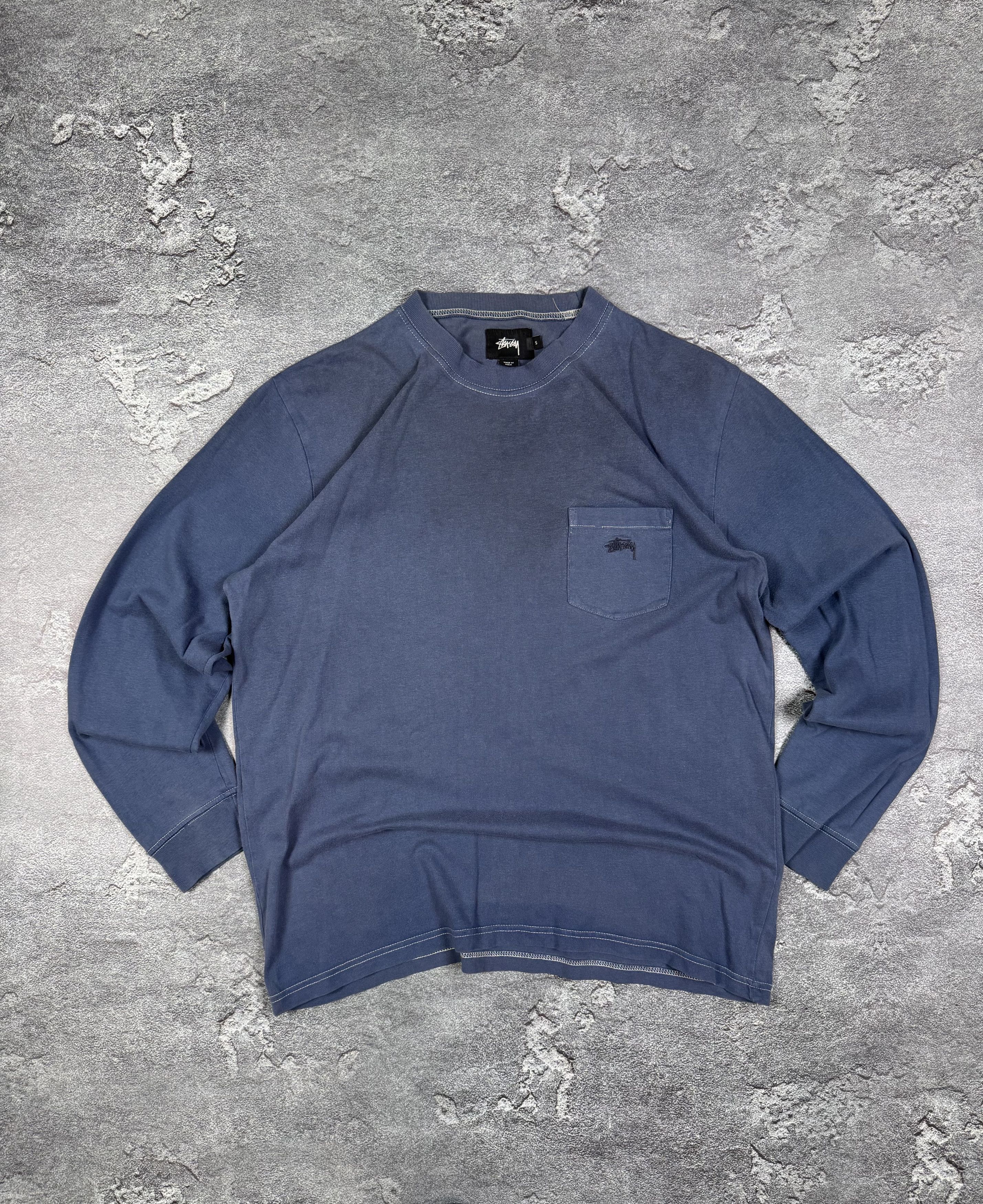 Stussy Stussy Long Sleeve Blue Skateboarding Size S Streetwear Size US S / EU 44-46 / 1 - 1 Thumbnail