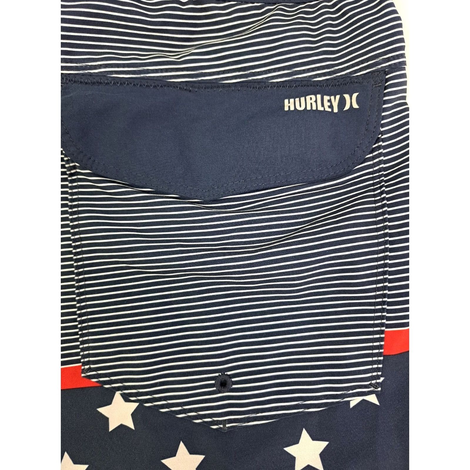 Hurley Hurley Board Shorts Mens Size 28 Surf Red,White,Blue Stars #4291 Size US 28 / EU 44 - 6 Thumbnail